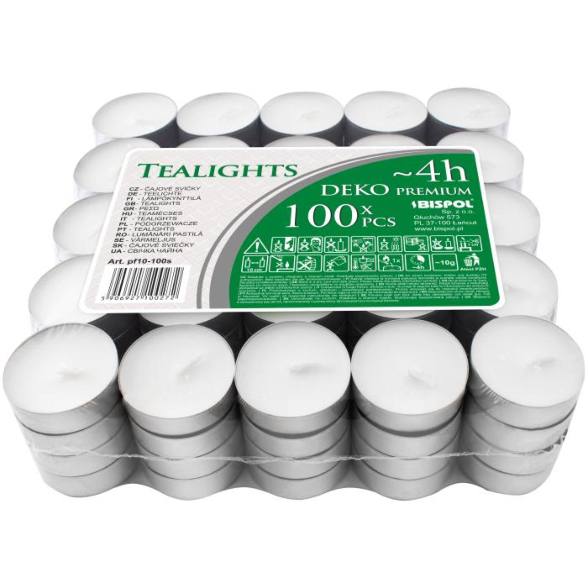 BISPOL TEAL. DEKO PREMIUM  100PZ. L247