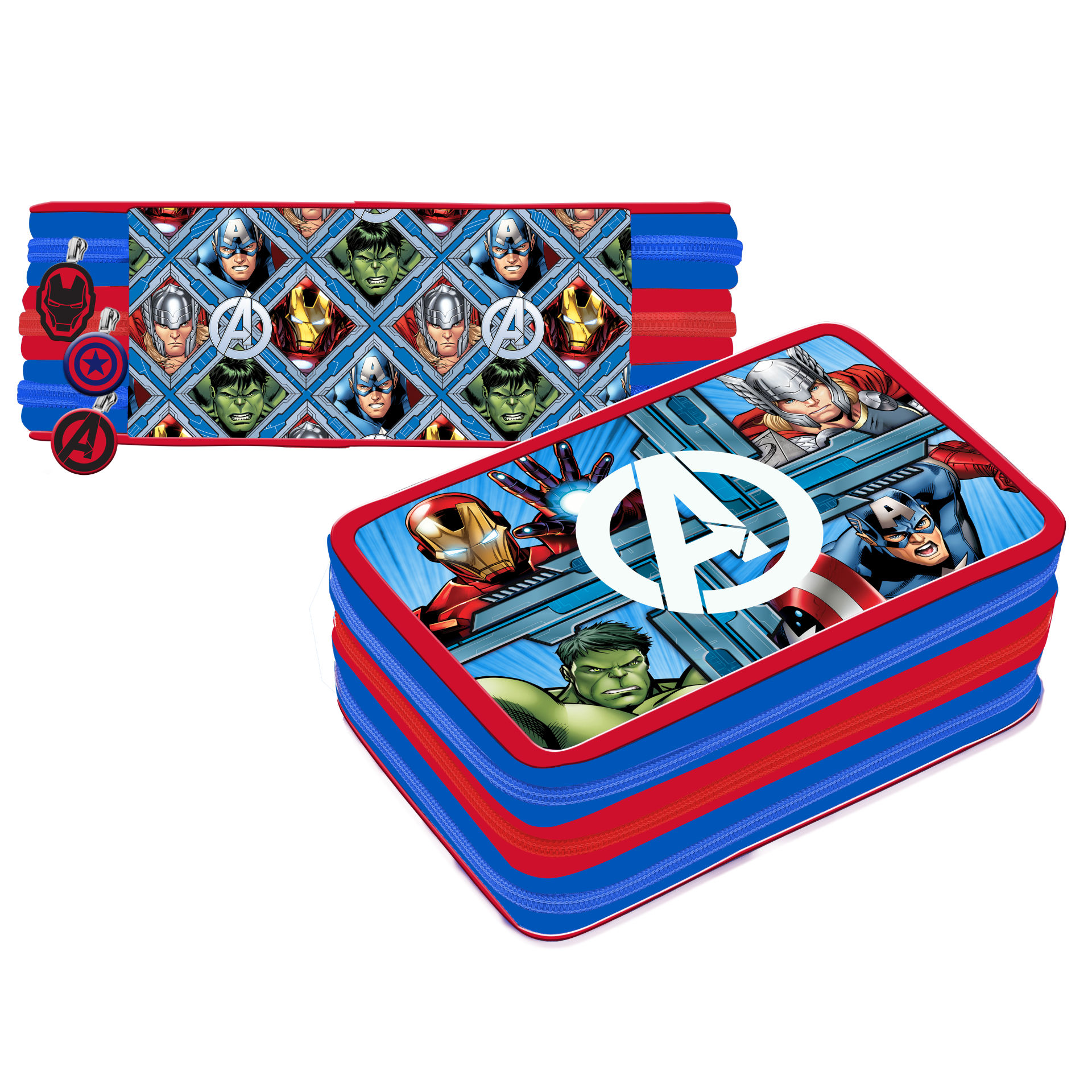 ASTUCCIO 3ZIP AVENGERS DELUXE
