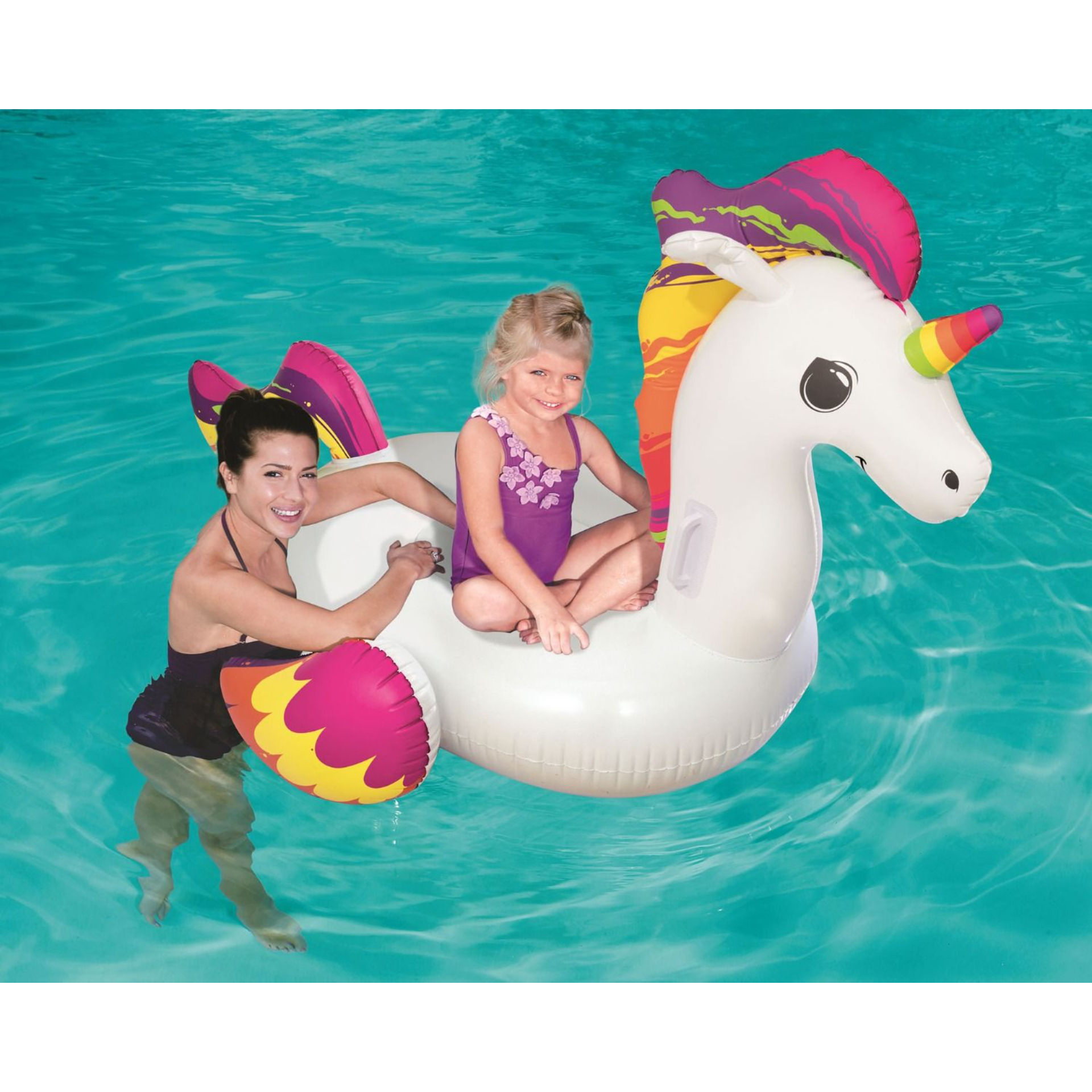 CAVALCABILE UNICORNO FANTASY  CM 150X117, 3+ ANNIBestway