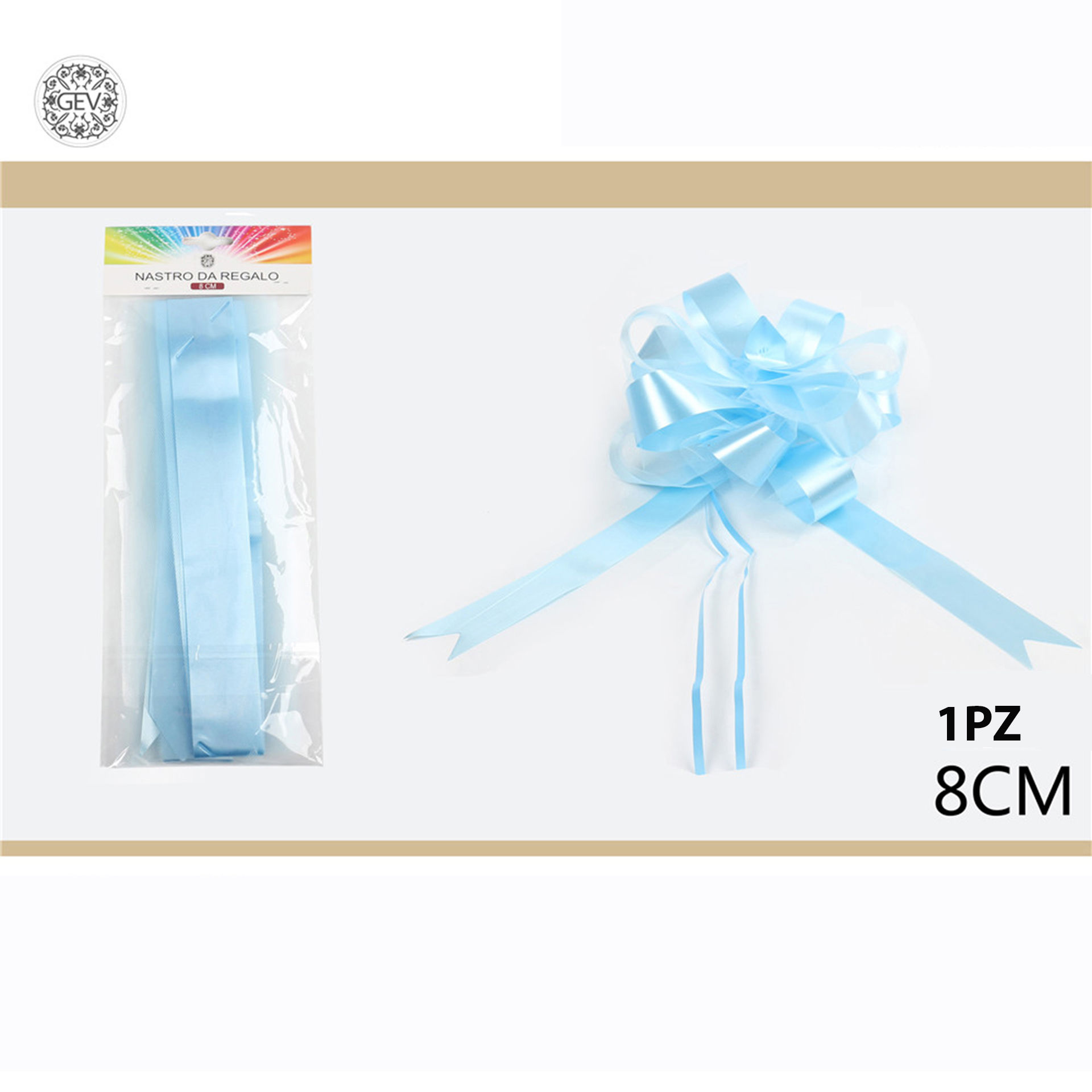 FIOCCO IN ORGANZA CELESTEGev