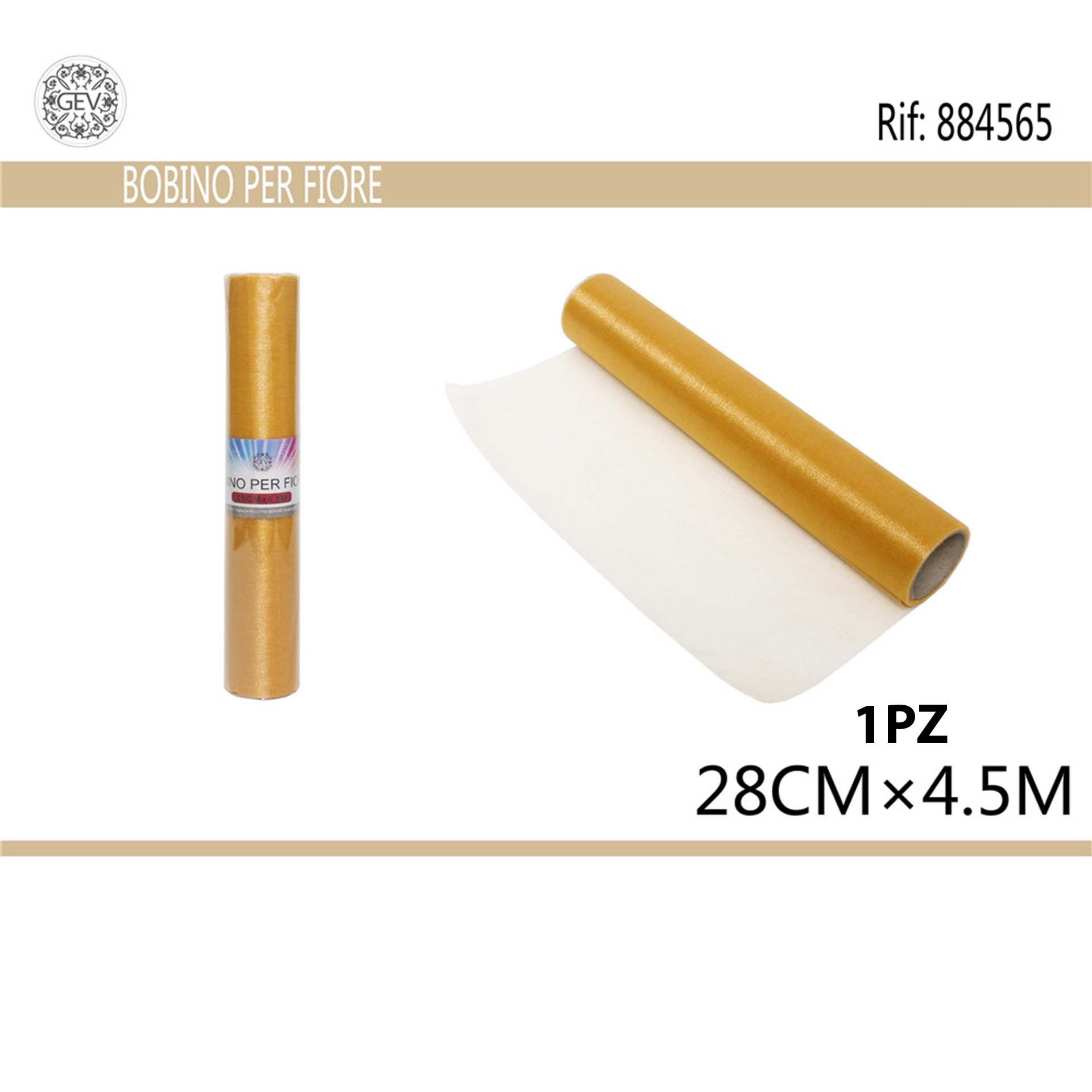 ROTOLO TULLE 28CM*4.5M OROGev