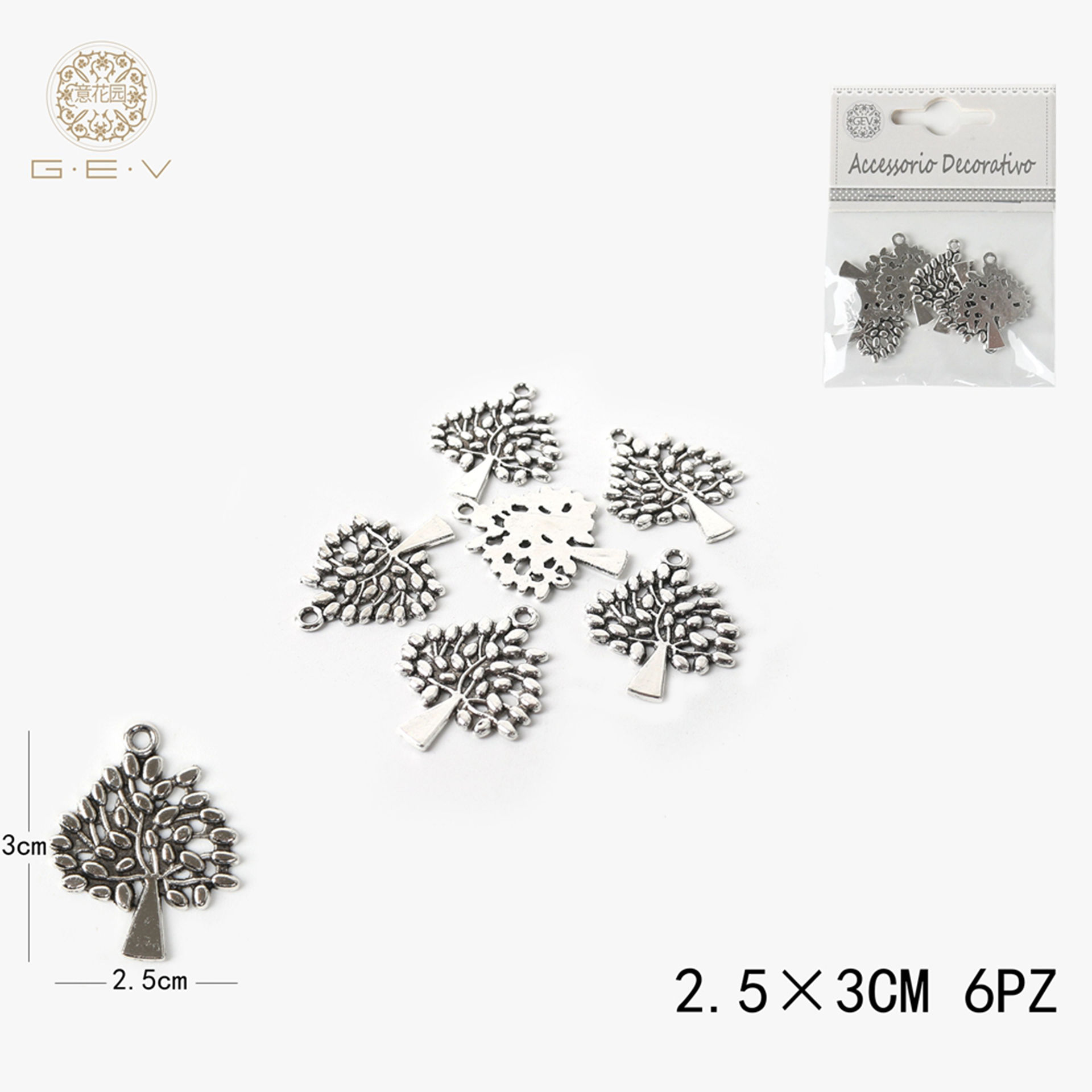 DEC.IN FERRO 2.5CM 6PCGev