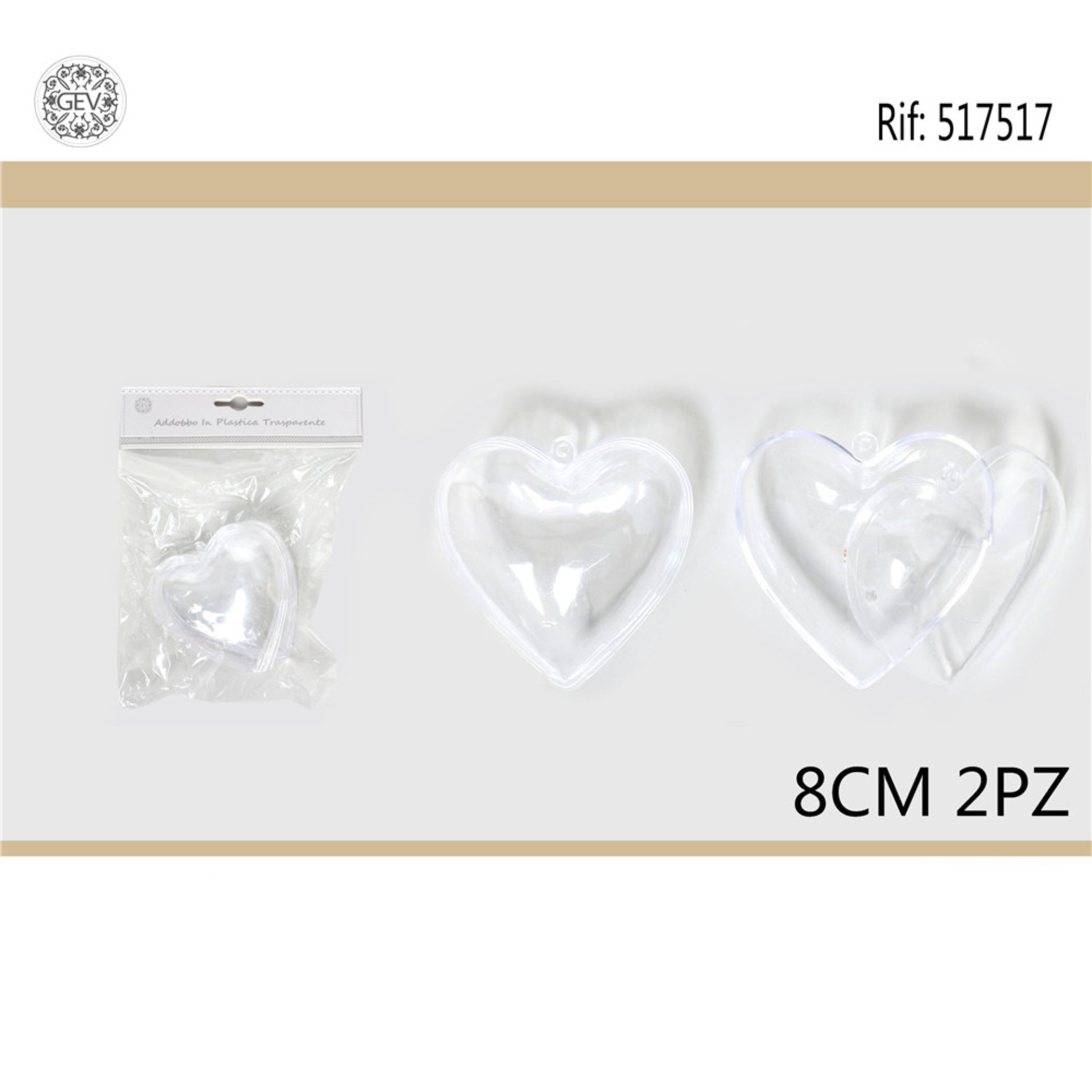 SCATOLINE PLASTICA CUOREX2Gev