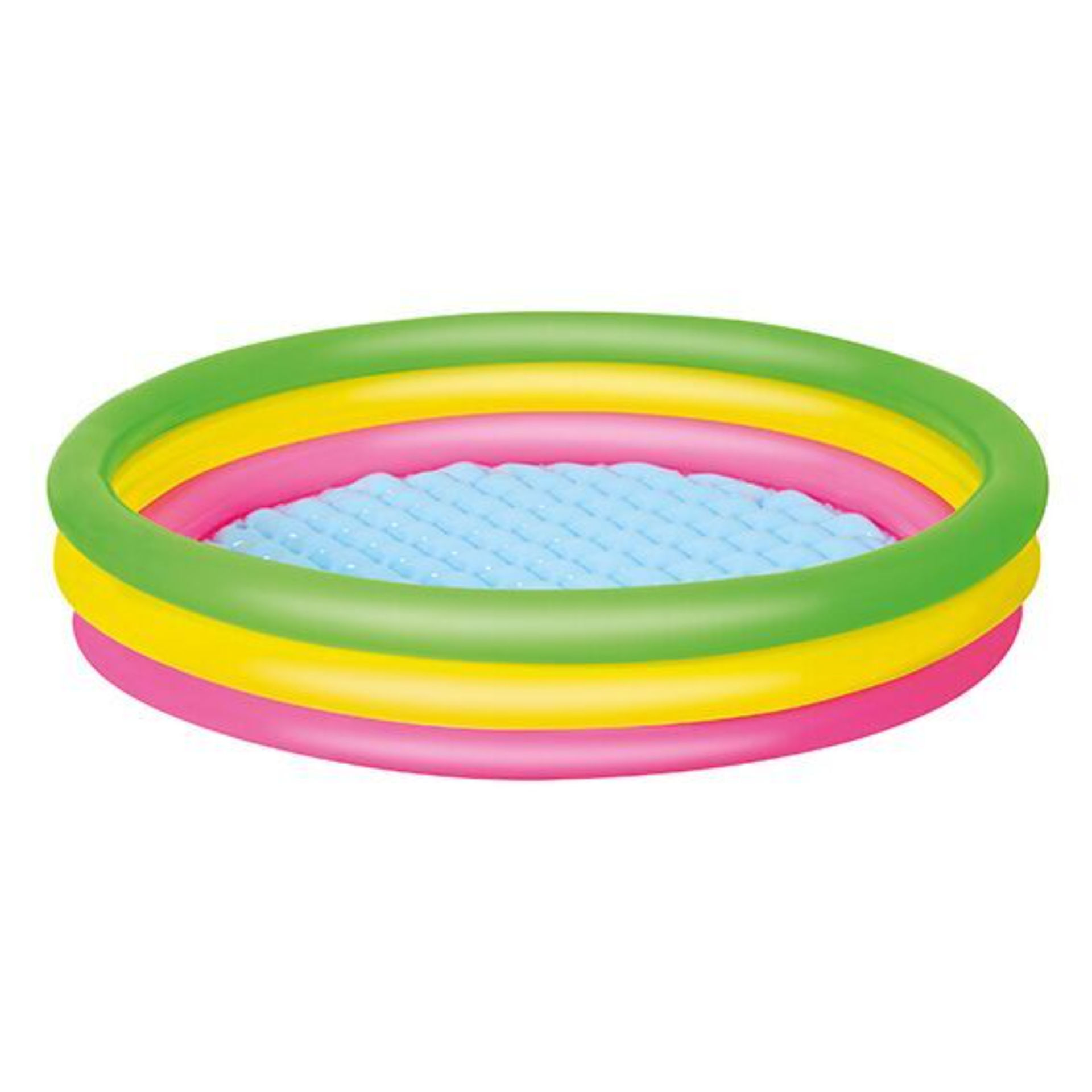 PISCINA SUMMER 3 ANELLI COLOR CON FONDO GONFIABILEBestway