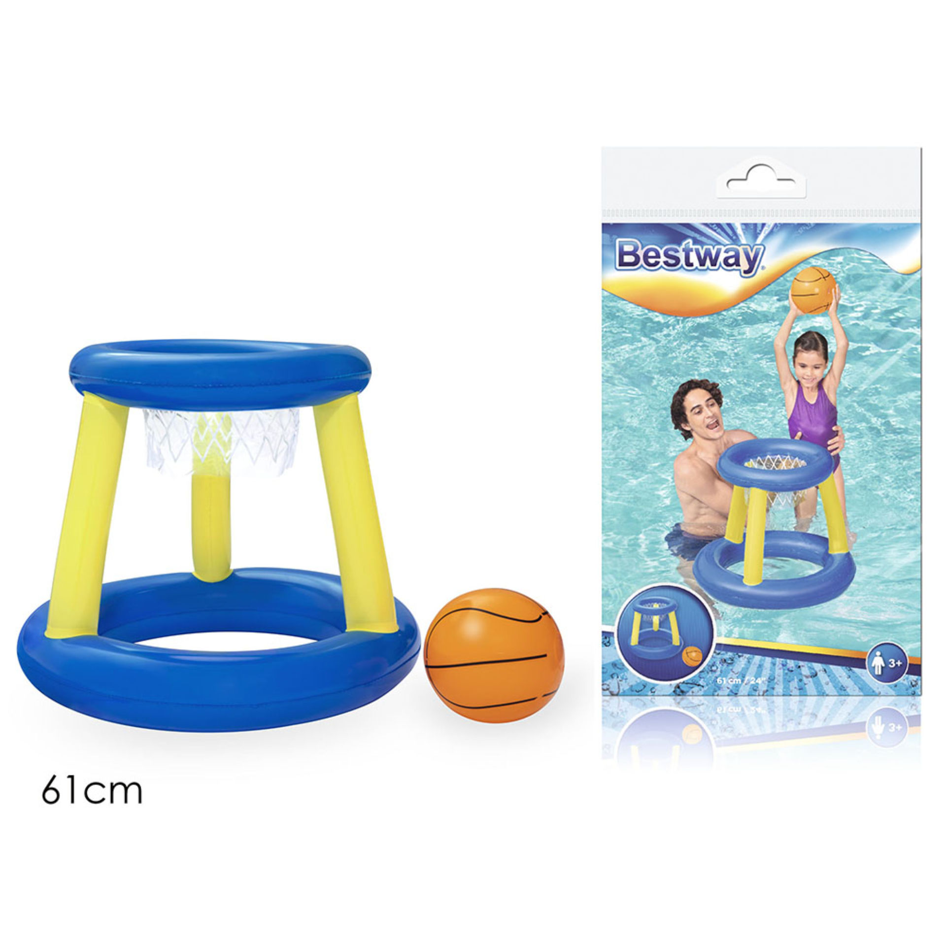 CANESTRO BASKET 61 CM C/PALLA