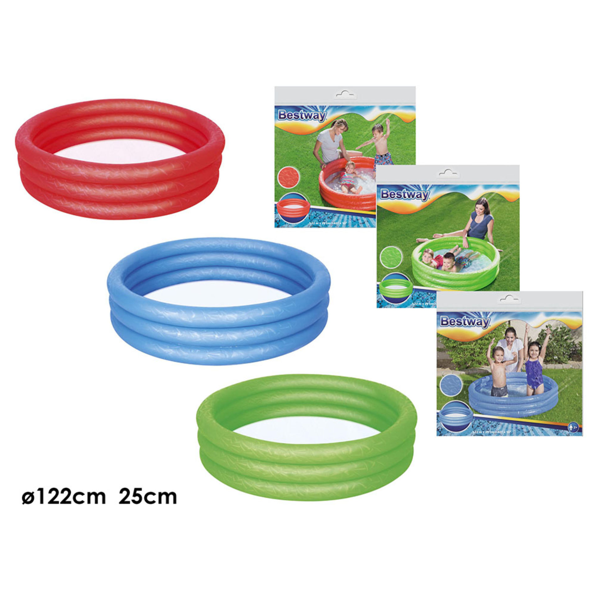 PISCINA 3 ANELLI  CM 122X25 3 ASSBestway