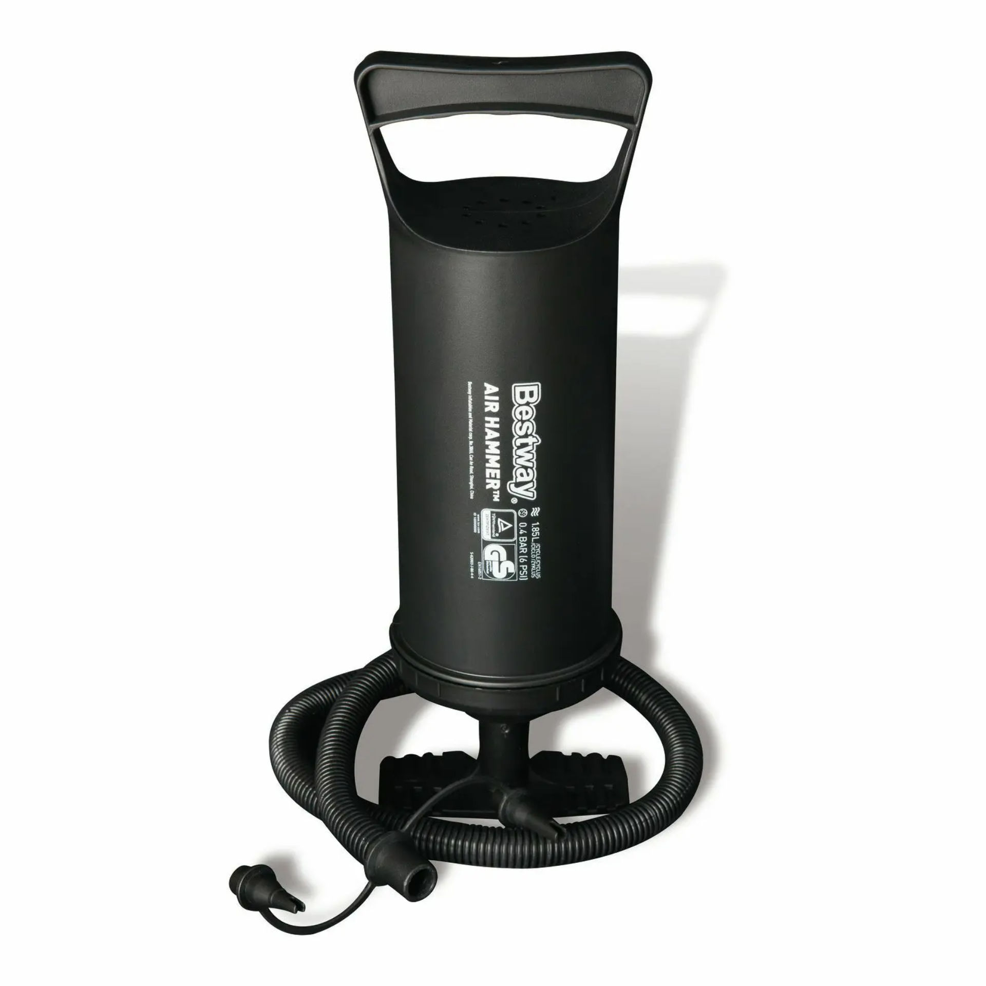 POMPA A MANUALE CM. 36, VOLUME 1.850 CC, 3 ADATTATORI PER VALVOLABestway