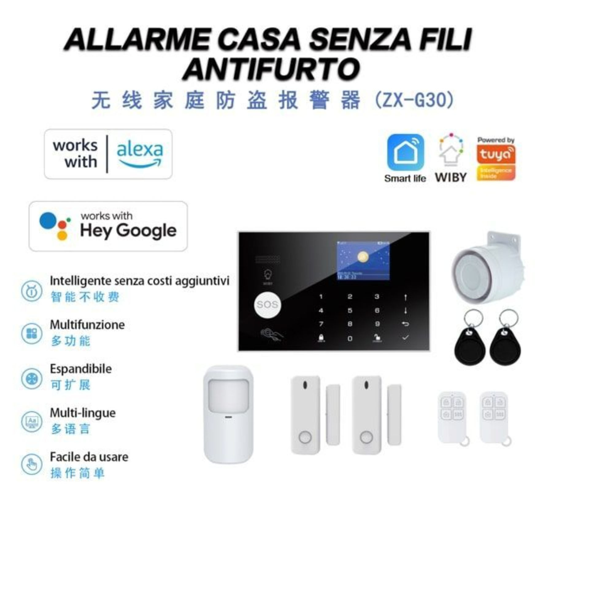 G30    SISTEMA DI ALLARME WIFI