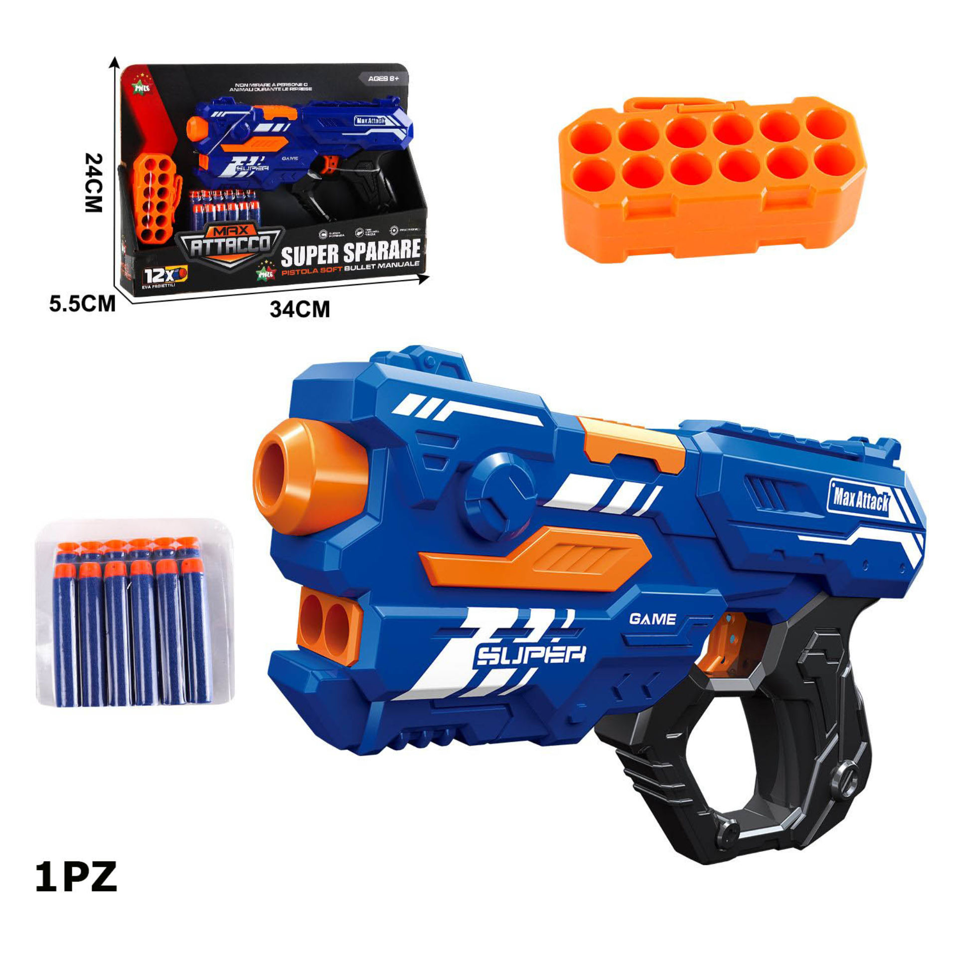 9002A-5 PISTOLA A PROIETTILE MORBIDO EVA 11/F11