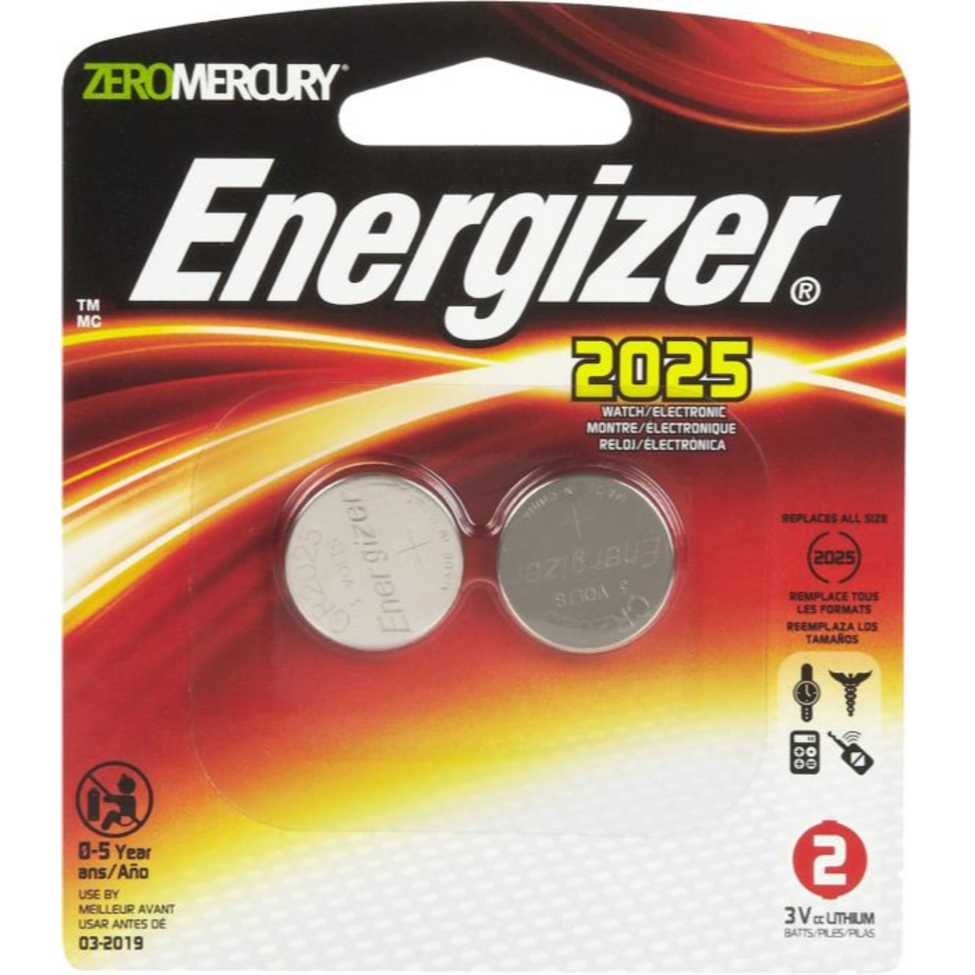 ENERGIZER LITHIUM CR2025 B2Energizer