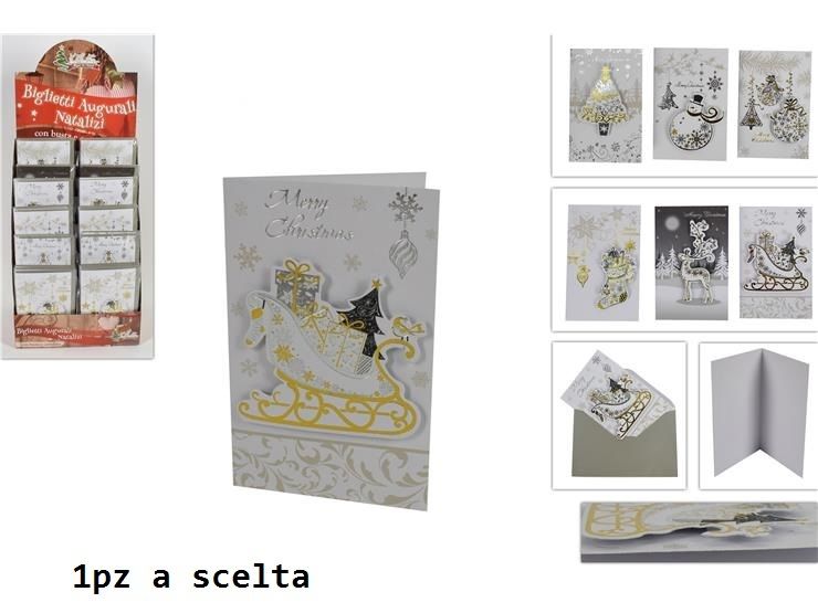 BIGLIETTO AUGURI NATALIZIO 3D C/BUSTA 8.5X13.5 ASSDue Esse