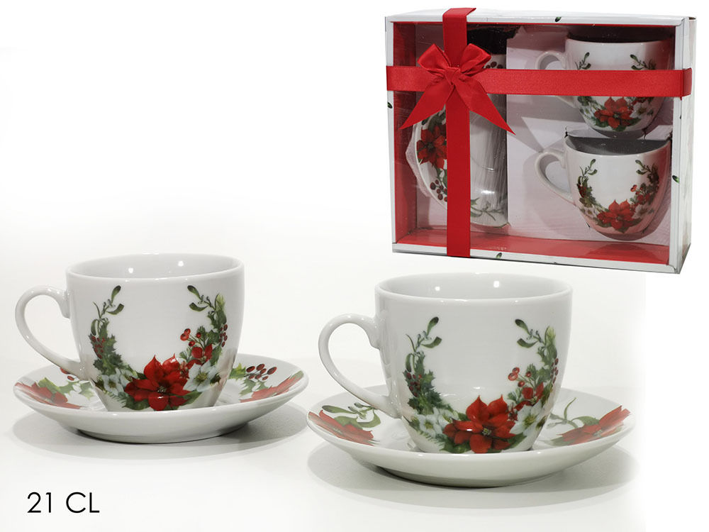 CONF. 2TAZZE TE  21CL C/PIATT. STELLA NHappy Casa