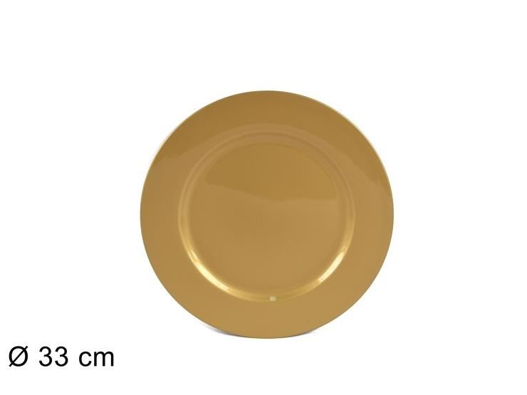 SOTTOPIATTO 33CM ORO 18166L (FS001-G) (F.0,36)Due Esse