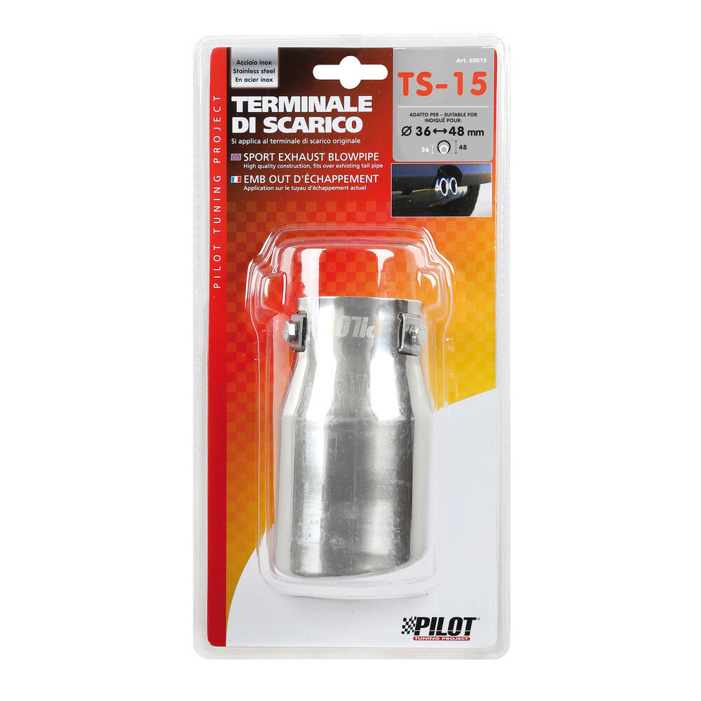 TERMINALE TS-15 ACCIAO INOX   DIAM.36-48MMLampa