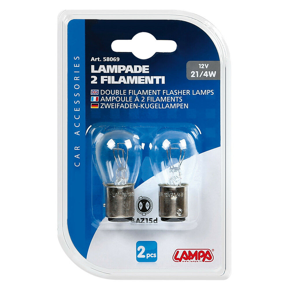 CP.LAMPADE P21/4W BAZ15D 12V  CLEARLampa