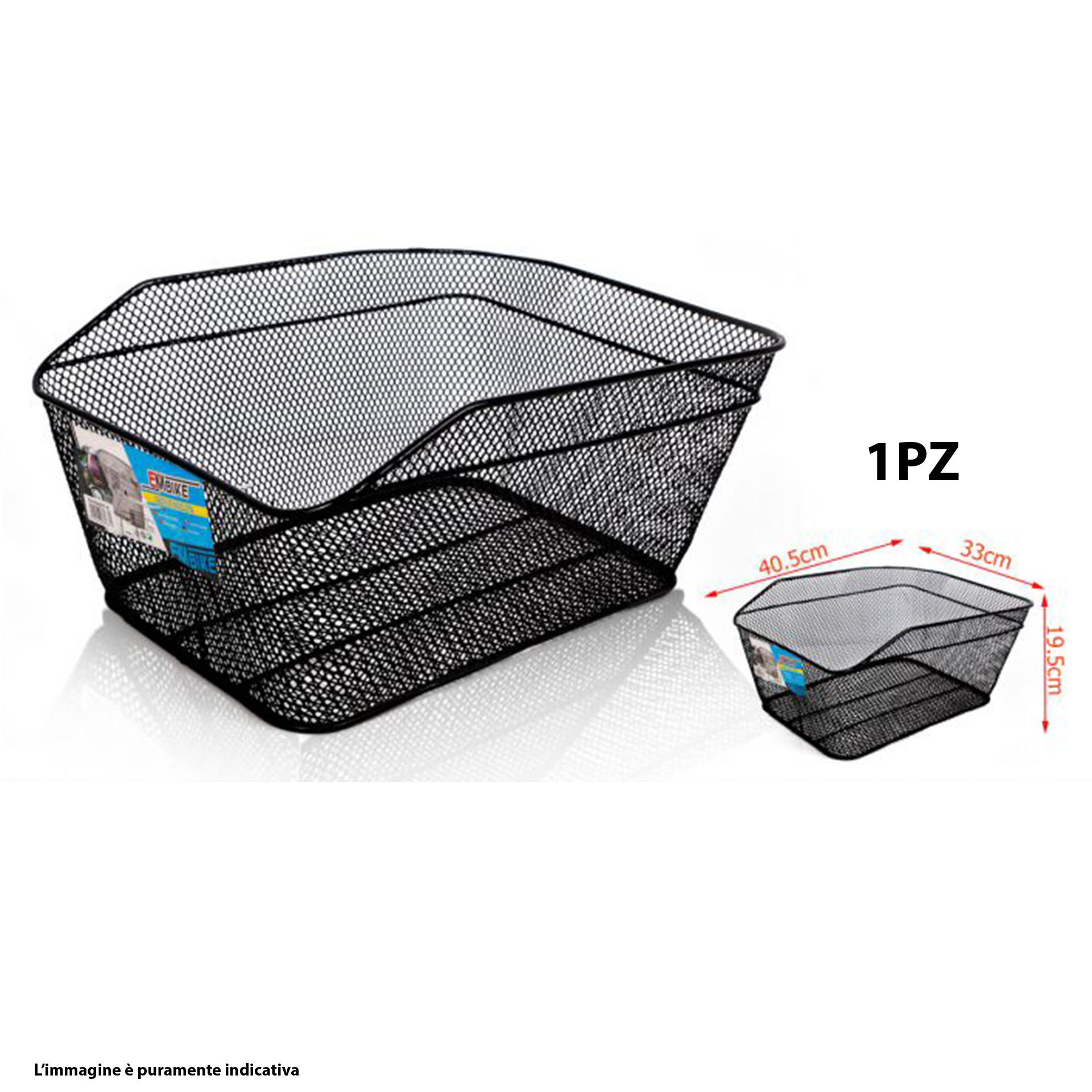 CESTINO BICI POSTERIORE NEROEmi Style