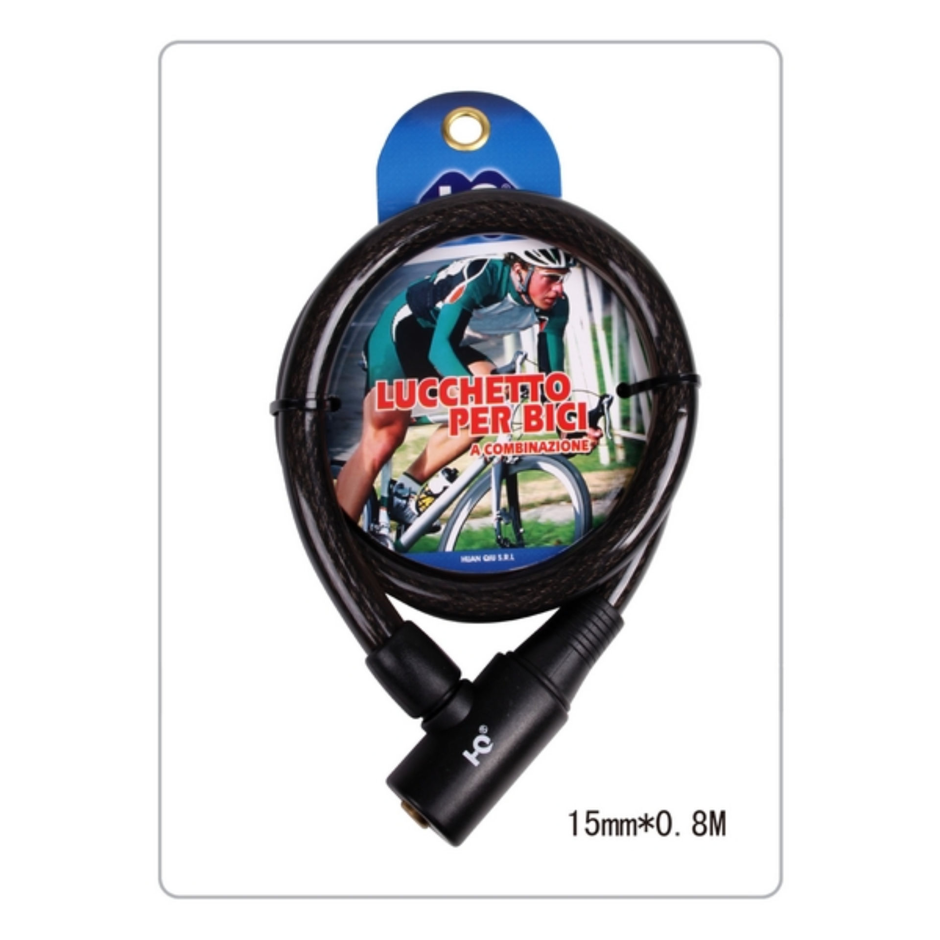 LUCCHETTO PER BICI C/CHIAVE TY409E 15MM*800MMHQ