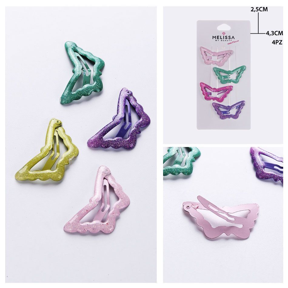 ACCESSORI CAPELLI 4.3X2.5CM 4PZMelissa