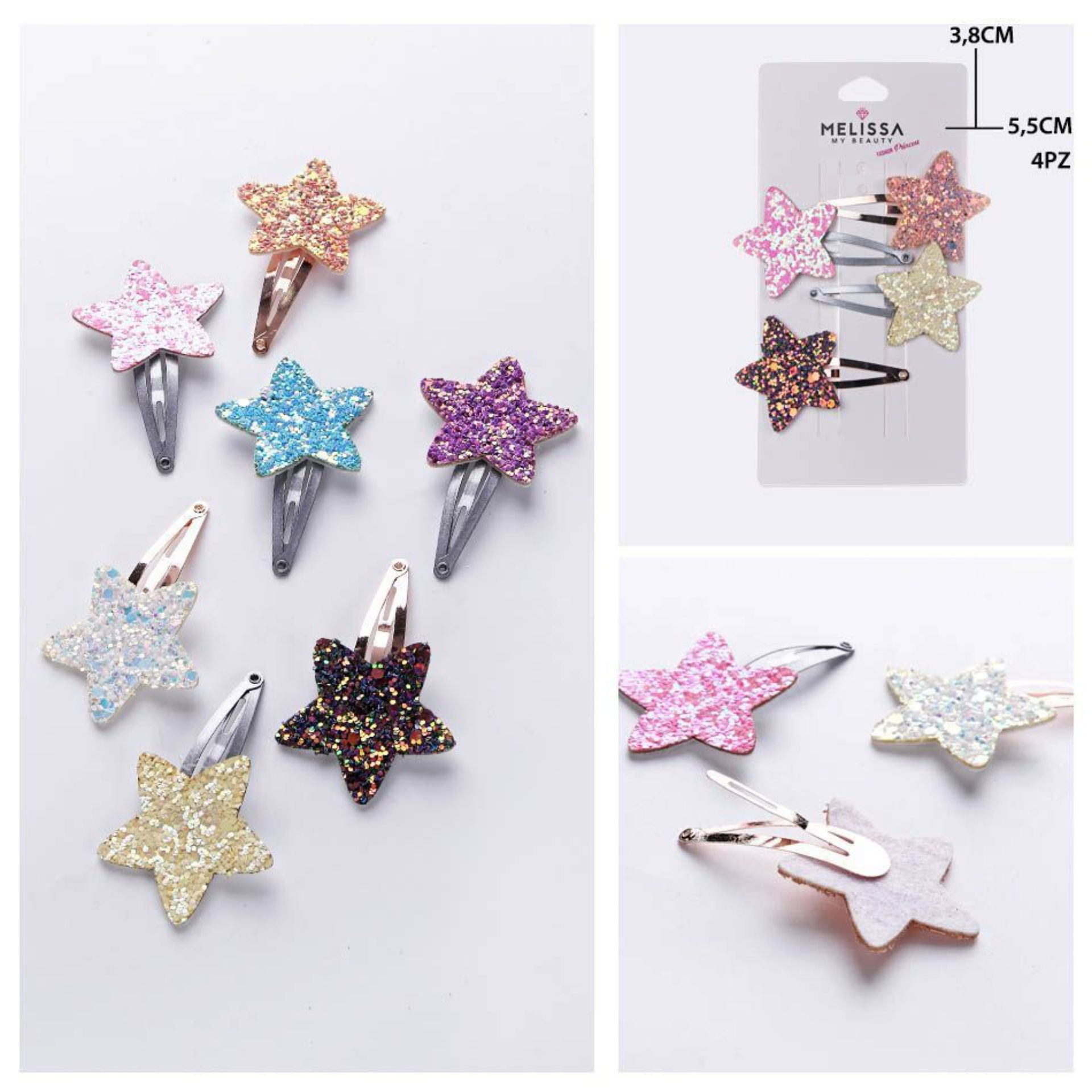 ACCESSORI CAPELLI 5.5X3.8CM 4PZMelissa