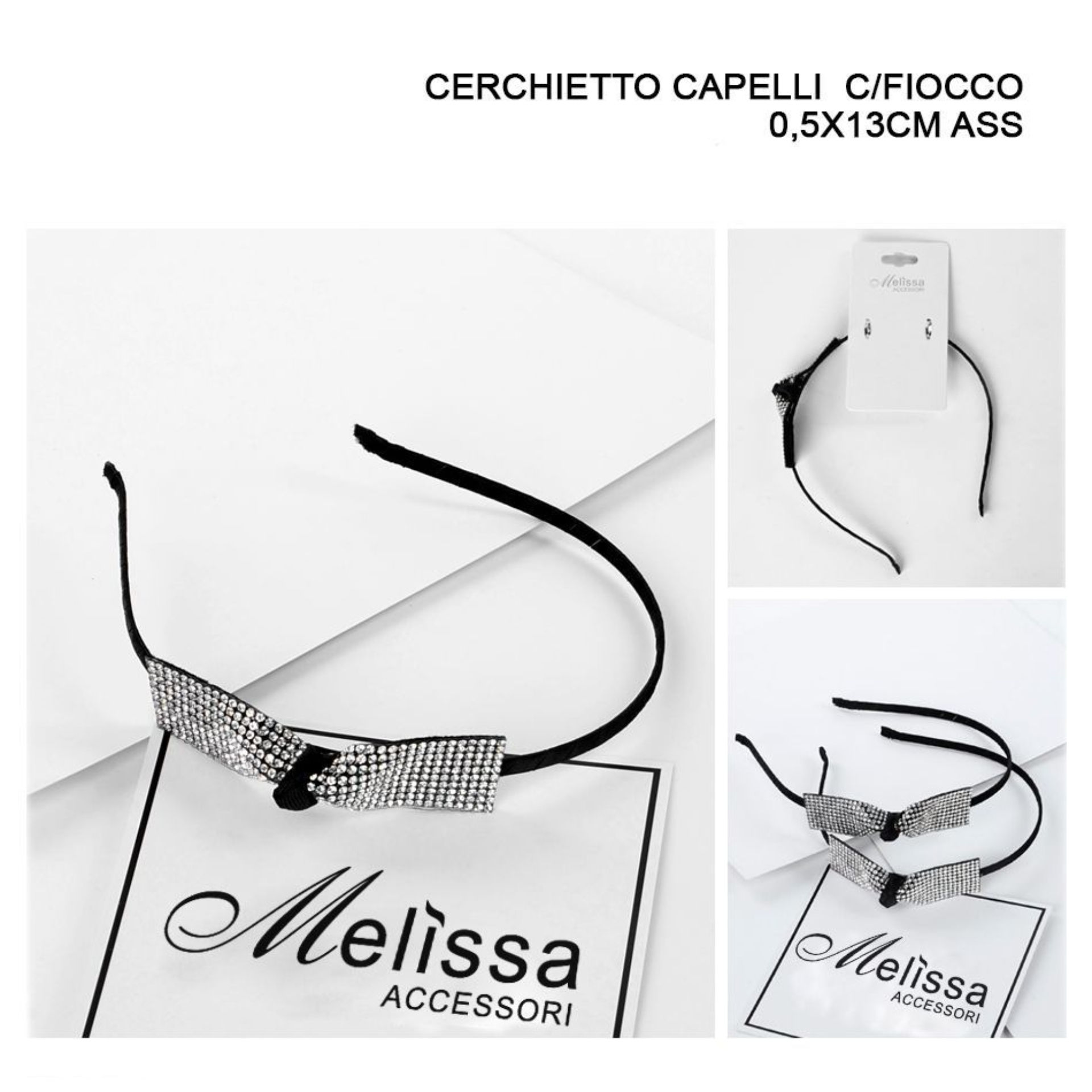 CERCHIETTO CAPELLI  C/FIOCCO 0,5X13CM ASSMelissa