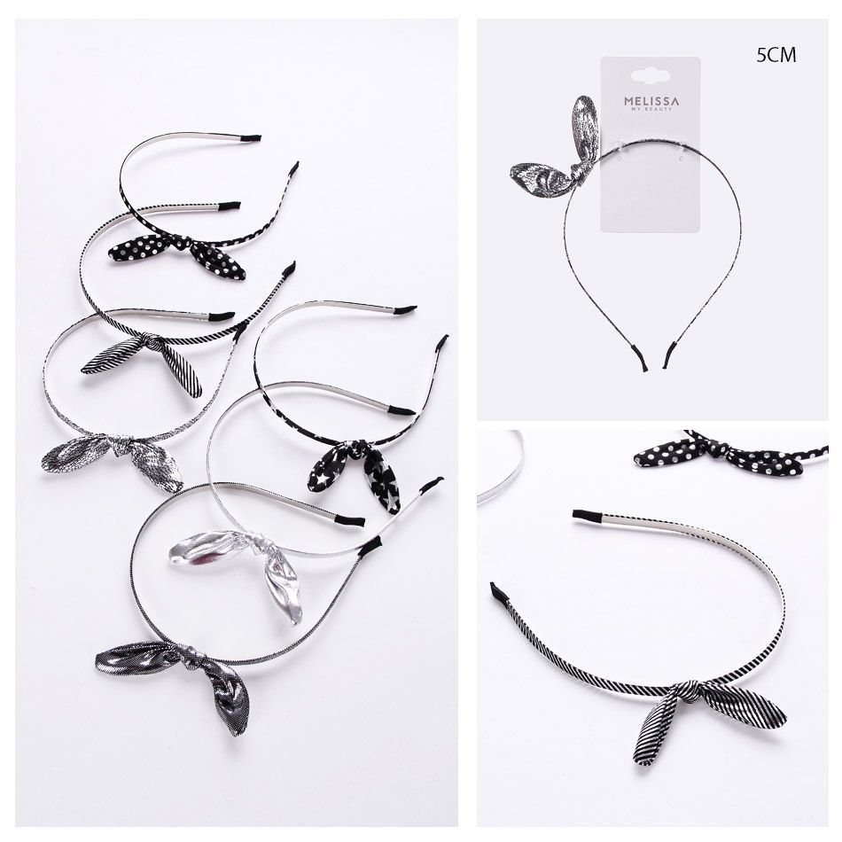 CERCHIETTO CAPELLI C/FIOCCO ARGENTO 5CMMelissa