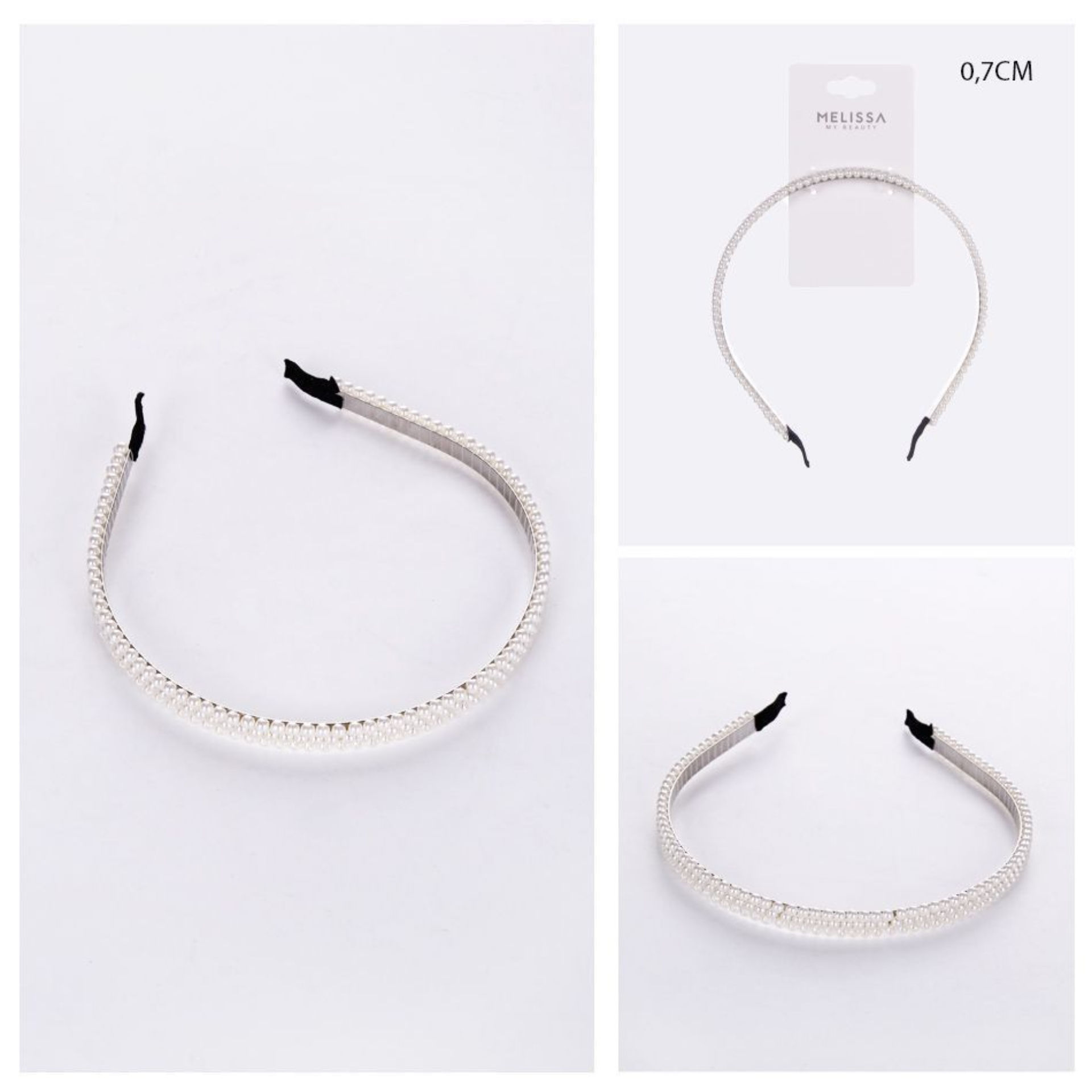 CERCHIETTO CAPELLI C/PERLINE 0.7CMMelissa