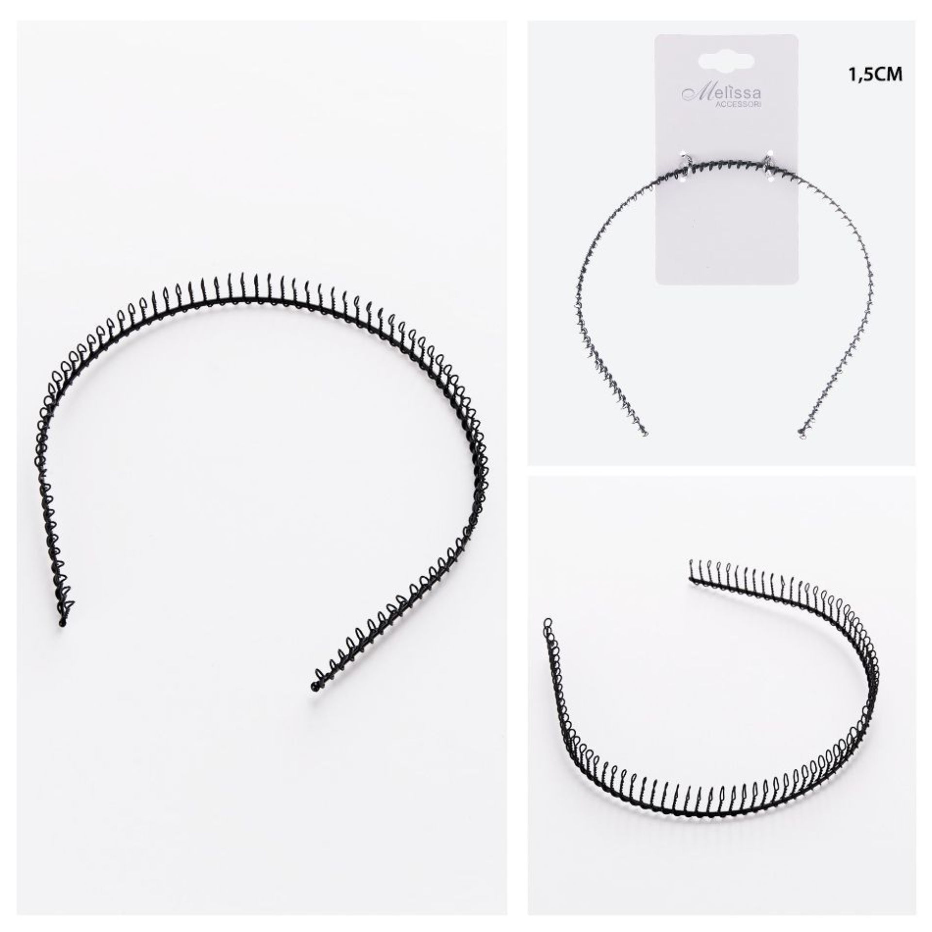 CERCHIETTO CAPELLI NERO 1,5CMMelissa