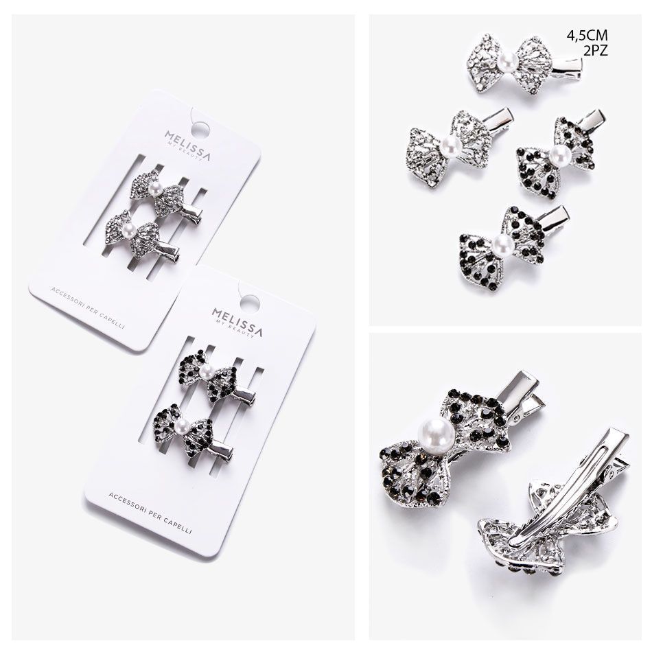 MELISSA MOLLETTE CAPELLI STRASS 4.5CM 2PZMelissa