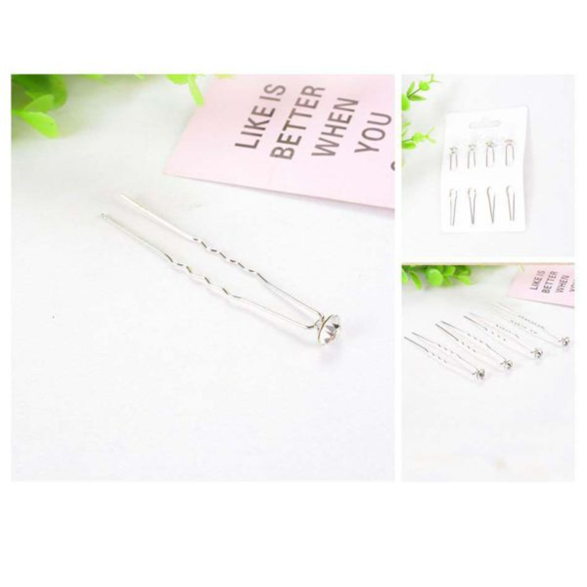 MOLLETTA CAPELLI GIOIELLO SENZA NICHEL 4PZ 6,5CMMelissa