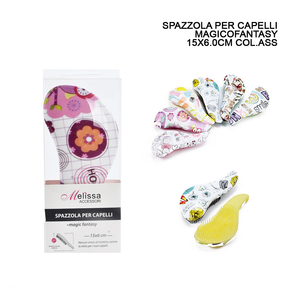 SPAZZOLA CAPELLI MAGICO FANTASY 15X6CM ASS.Melissa