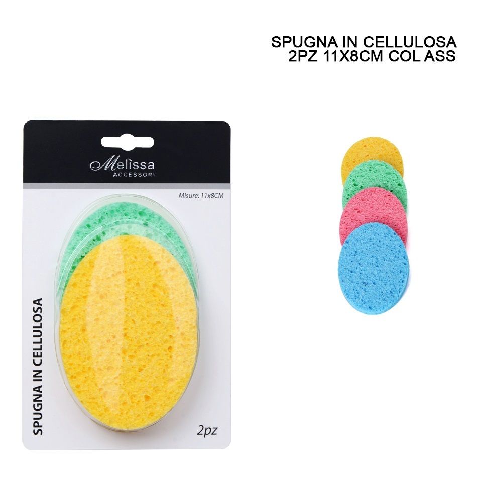 SPUGNA MAKE UP CELLULOSA 11X8CM 2PZ ASSMelissa