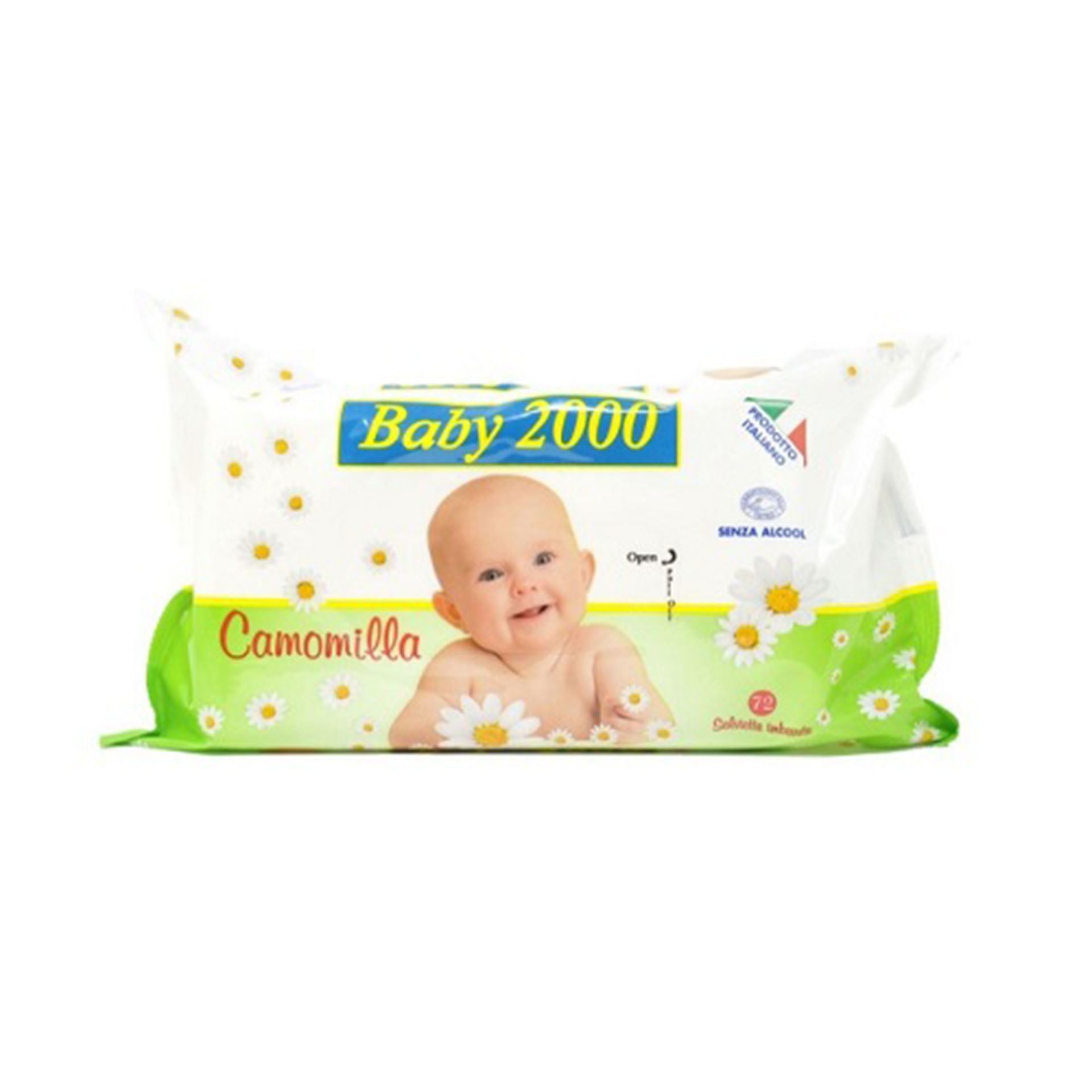 SALVIETTE BABY 2000  REFIL 72 CAMOMILLABaby 2000