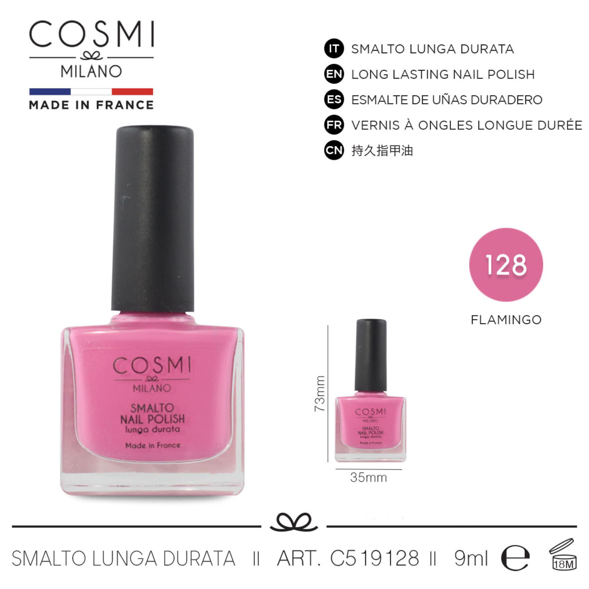 COSMI SMALTO LUNGA DURATA  N.128Cosmi