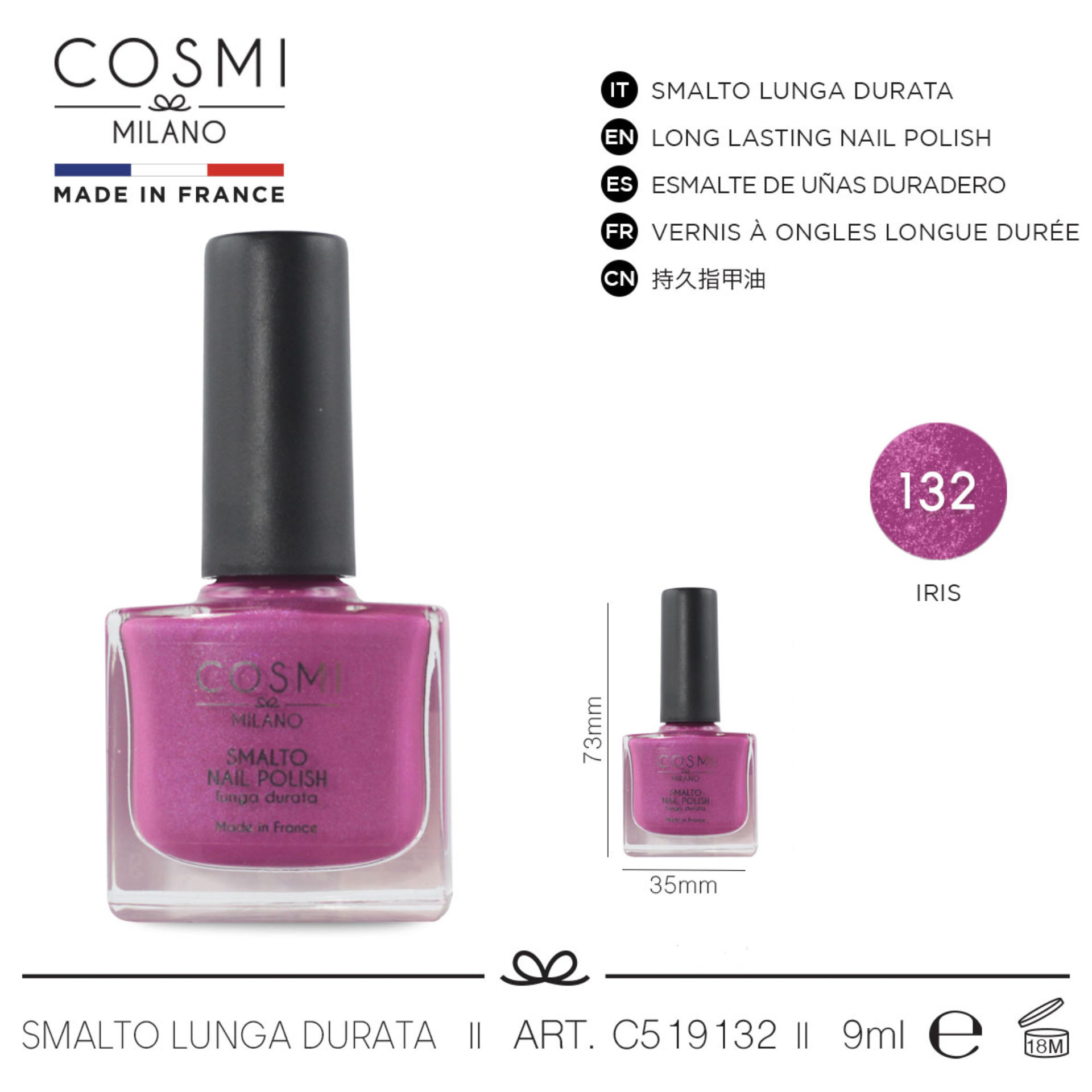 COSMI SMALTO LUNGA DURATA  N.132Cosmi