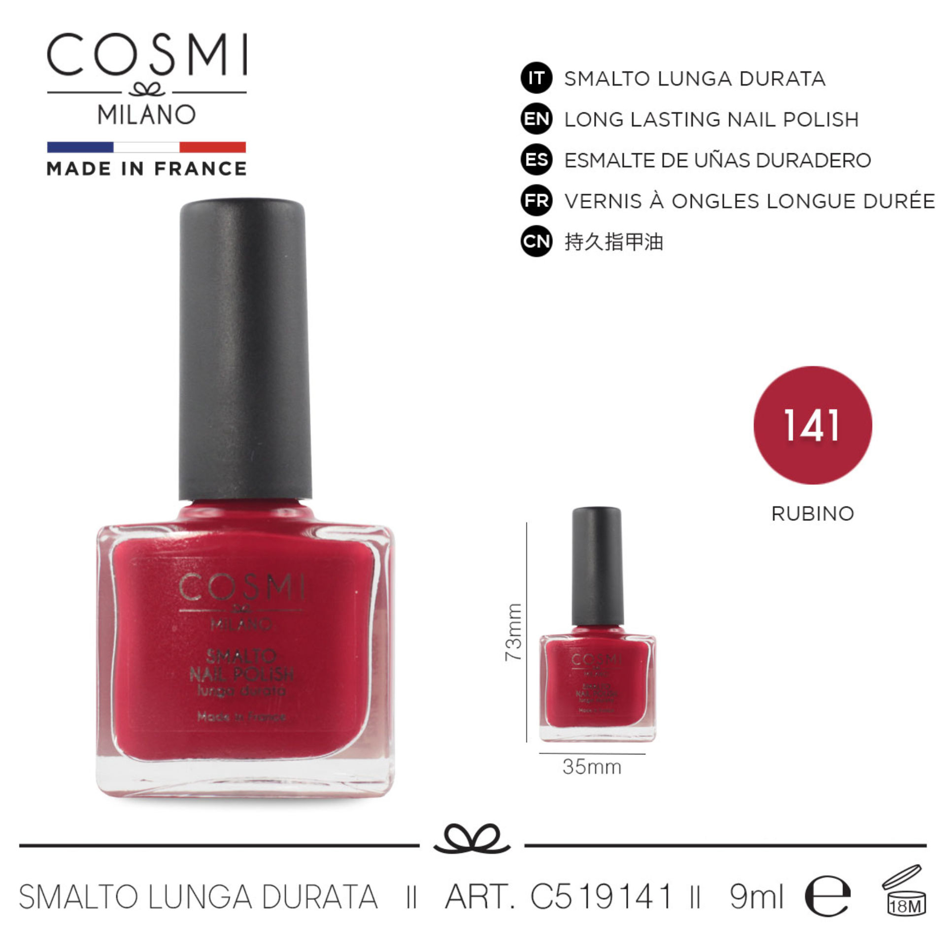 COSMI SMALTO LUNGA DURATA  N.141Cosmi