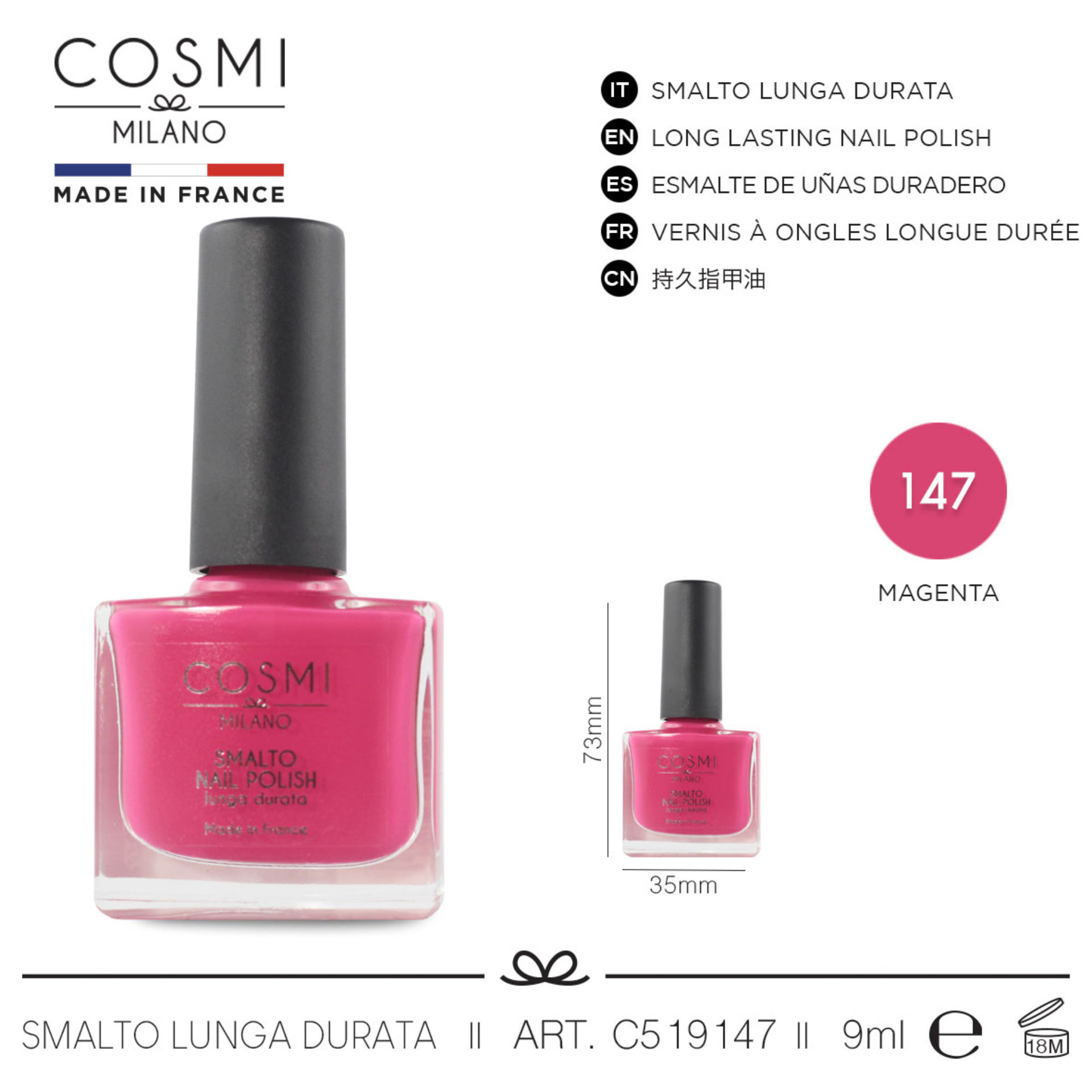 COSMI SMALTO LUNGA DURATA  N.147Cosmi