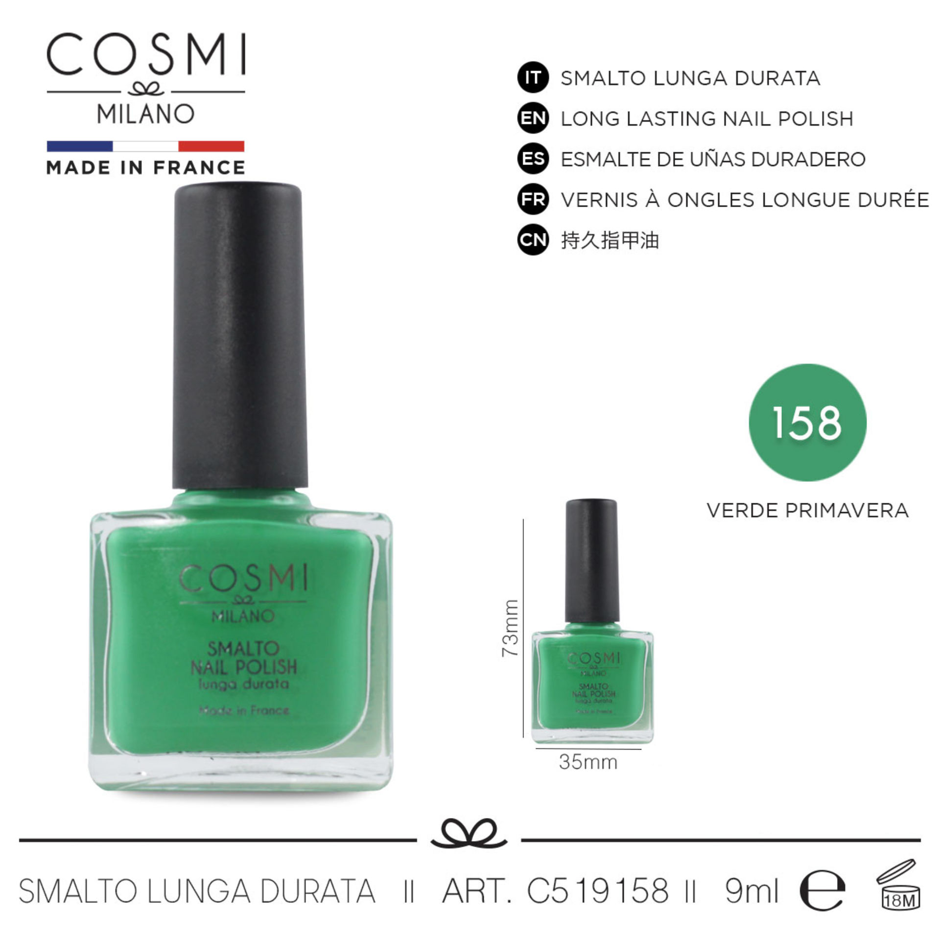 COSMI SMALTO LUNGA DURATA  N.158Cosmi