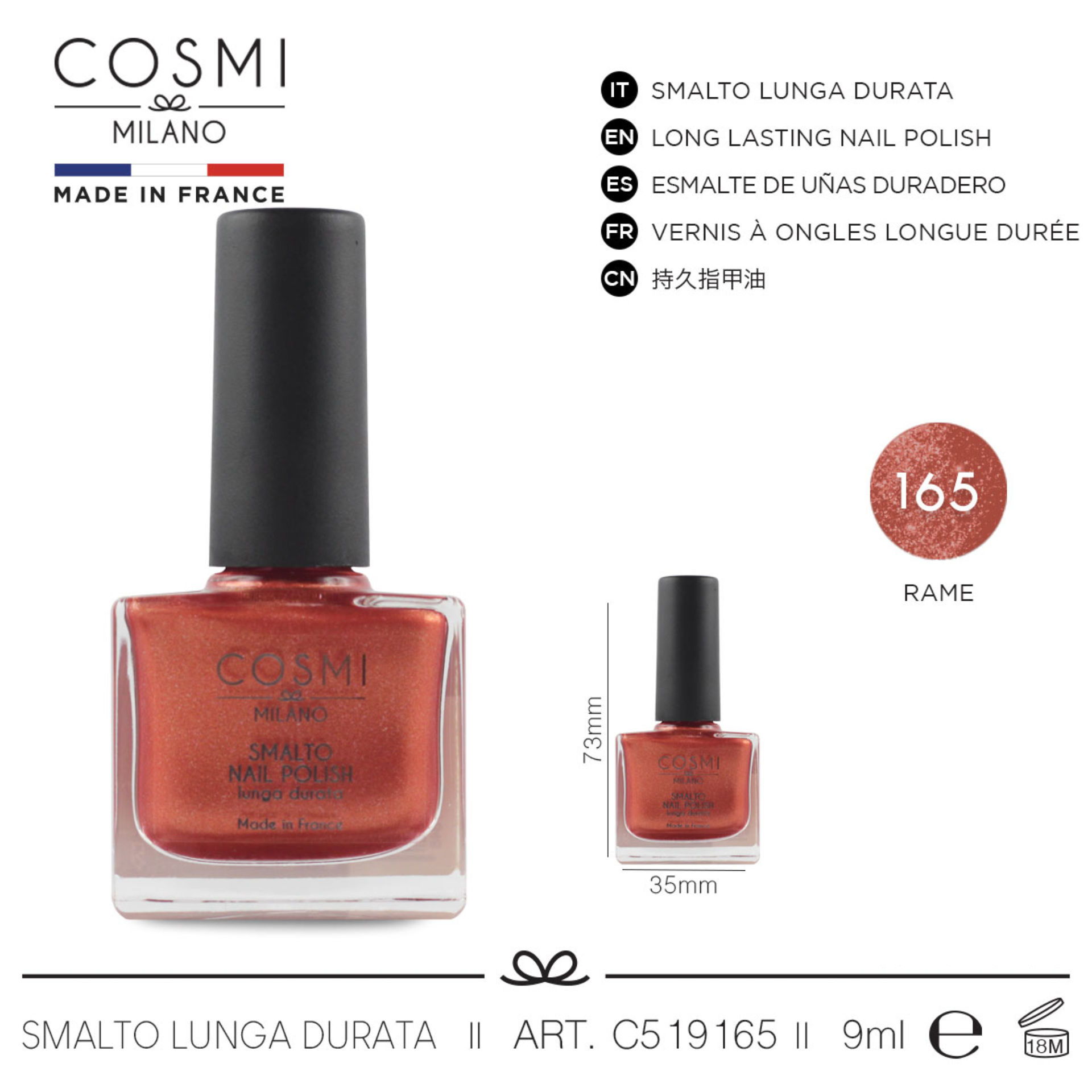 COSMI SMALTO LUNGA DURATA  N.165Cosmi