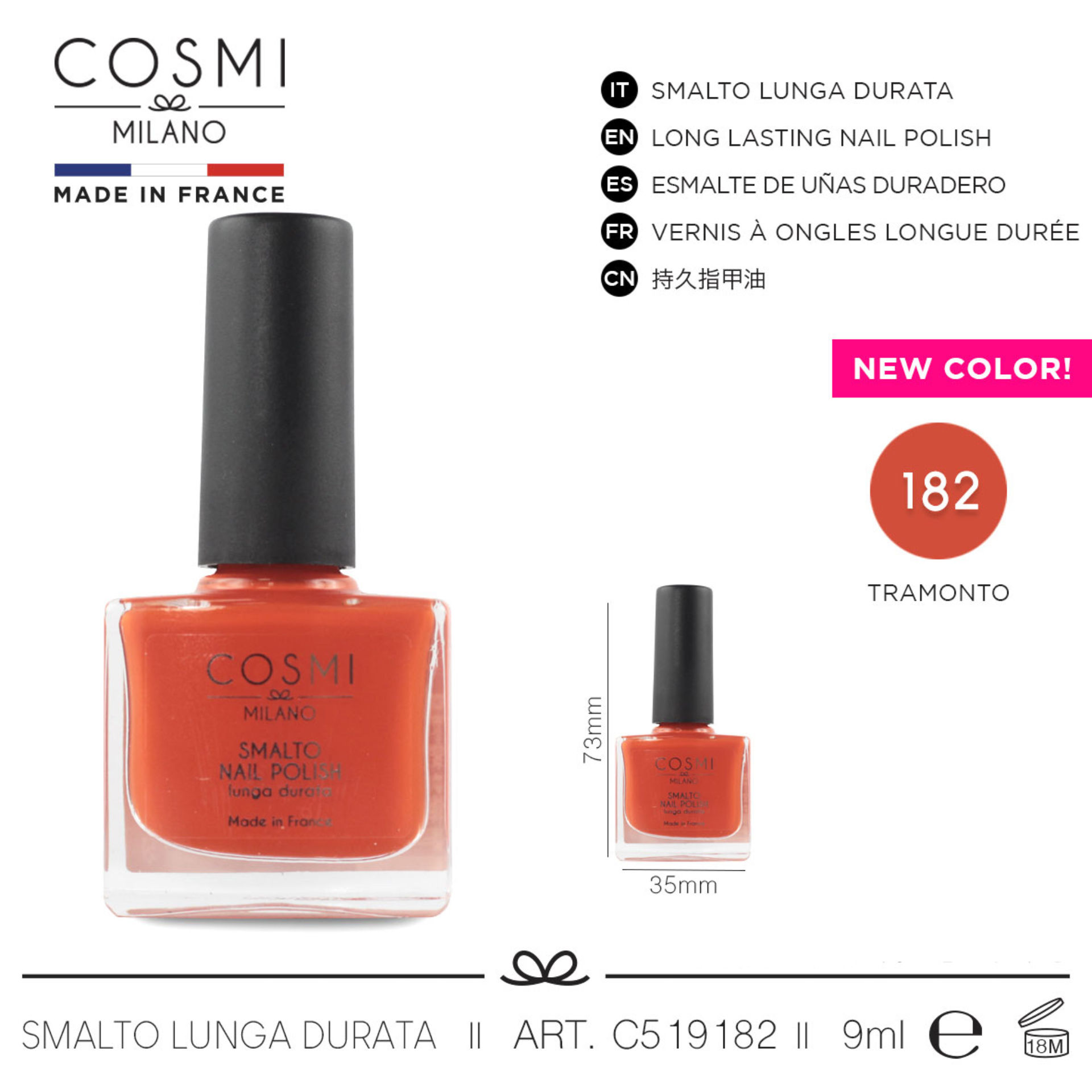 COSMI SMALTO LUNGA DURATA  N.182Cosmi