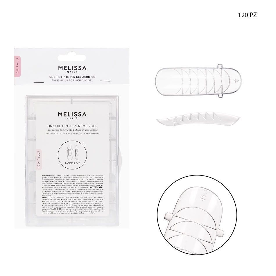 MELISSA UNGHIE FINTE POLYGEL TRASPARENTE N.1 120PZMelissa