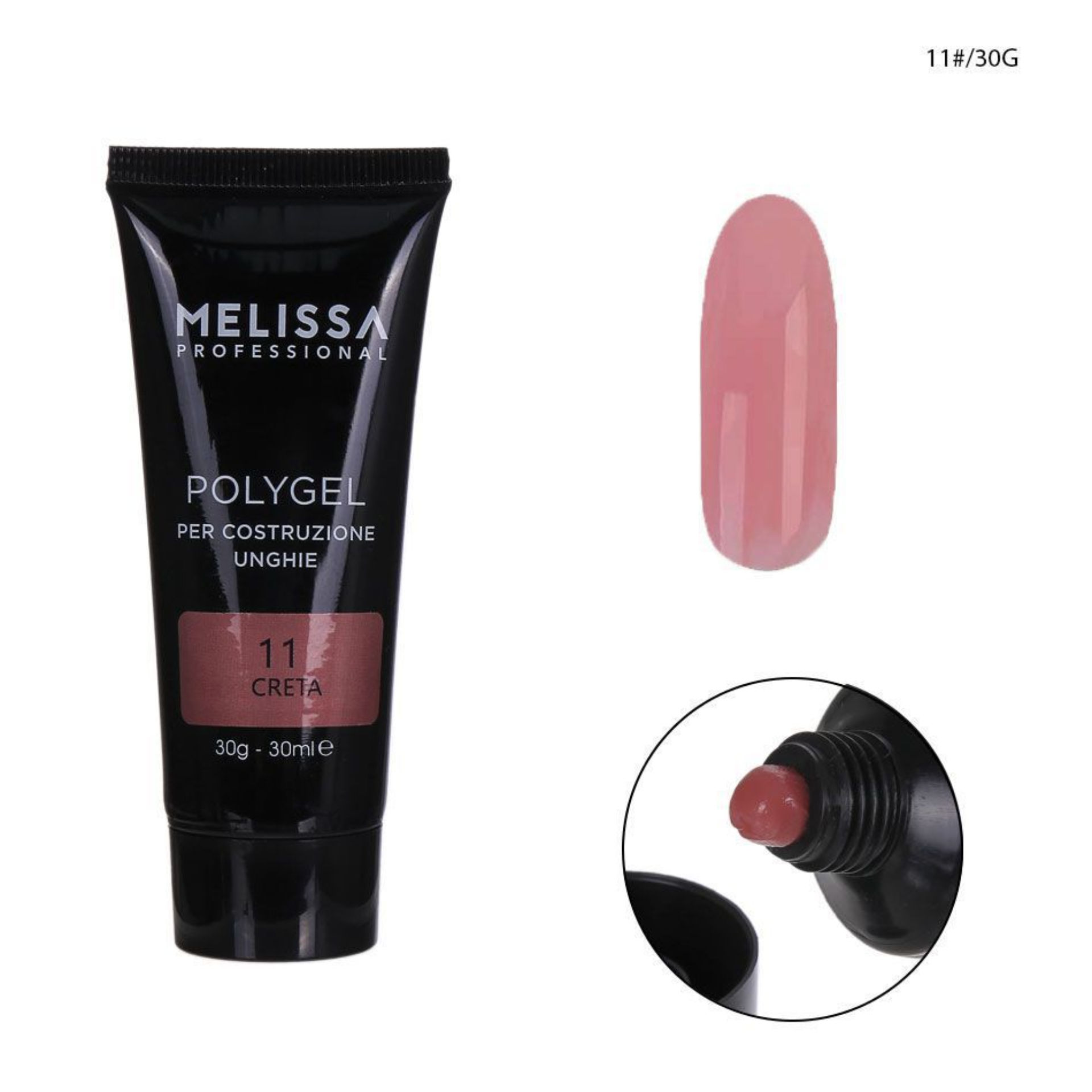 POLYGEL PER COSTRUZIONE UNGHIE 30G 11 CRETAMelissa