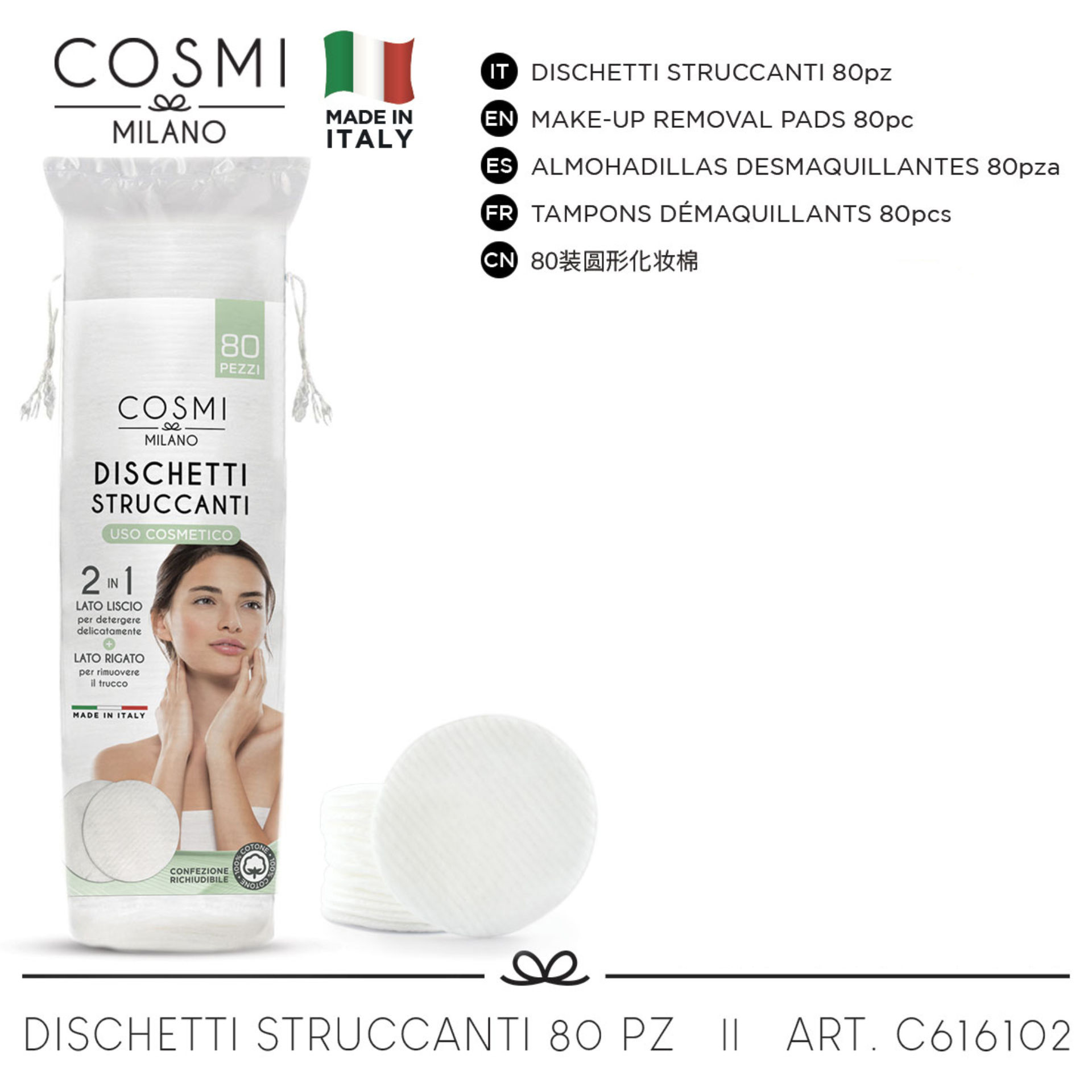 COSMI DISCHETTI STRUCCANTI 80 PZCosmi