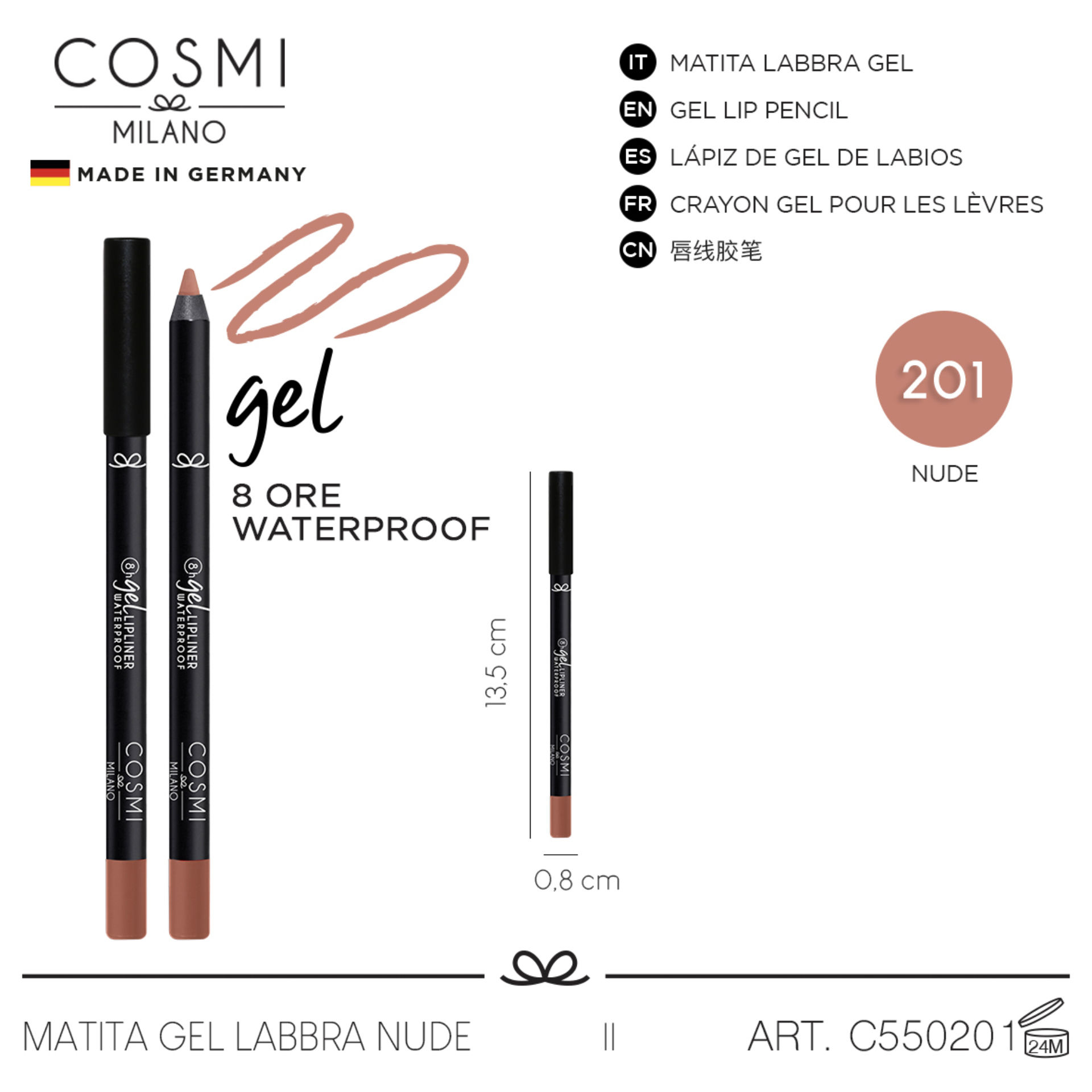 COSMI MATITA GEL LABBRA N.201Cosmi