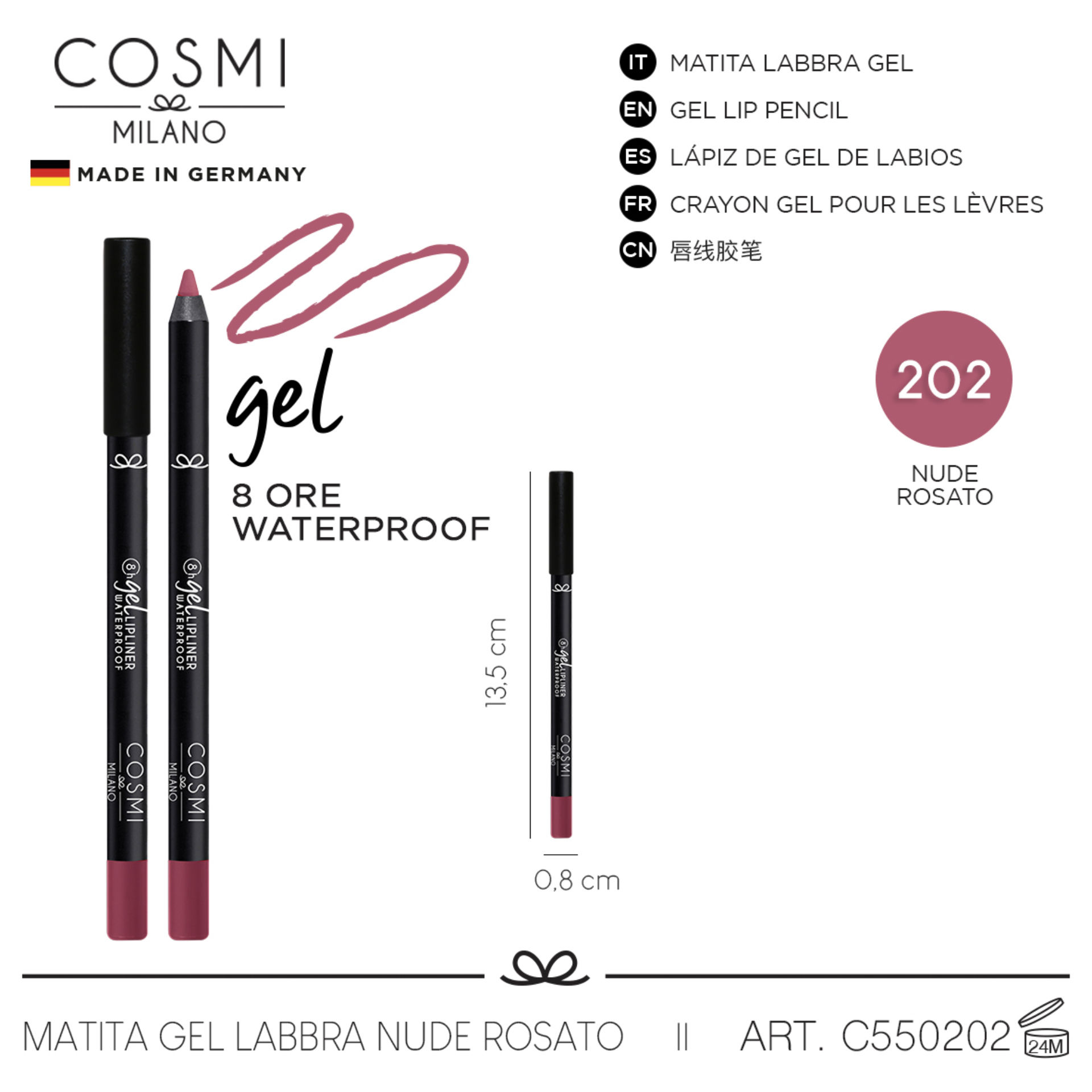 COSMI MATITA GEL LABBRA N.202Cosmi
