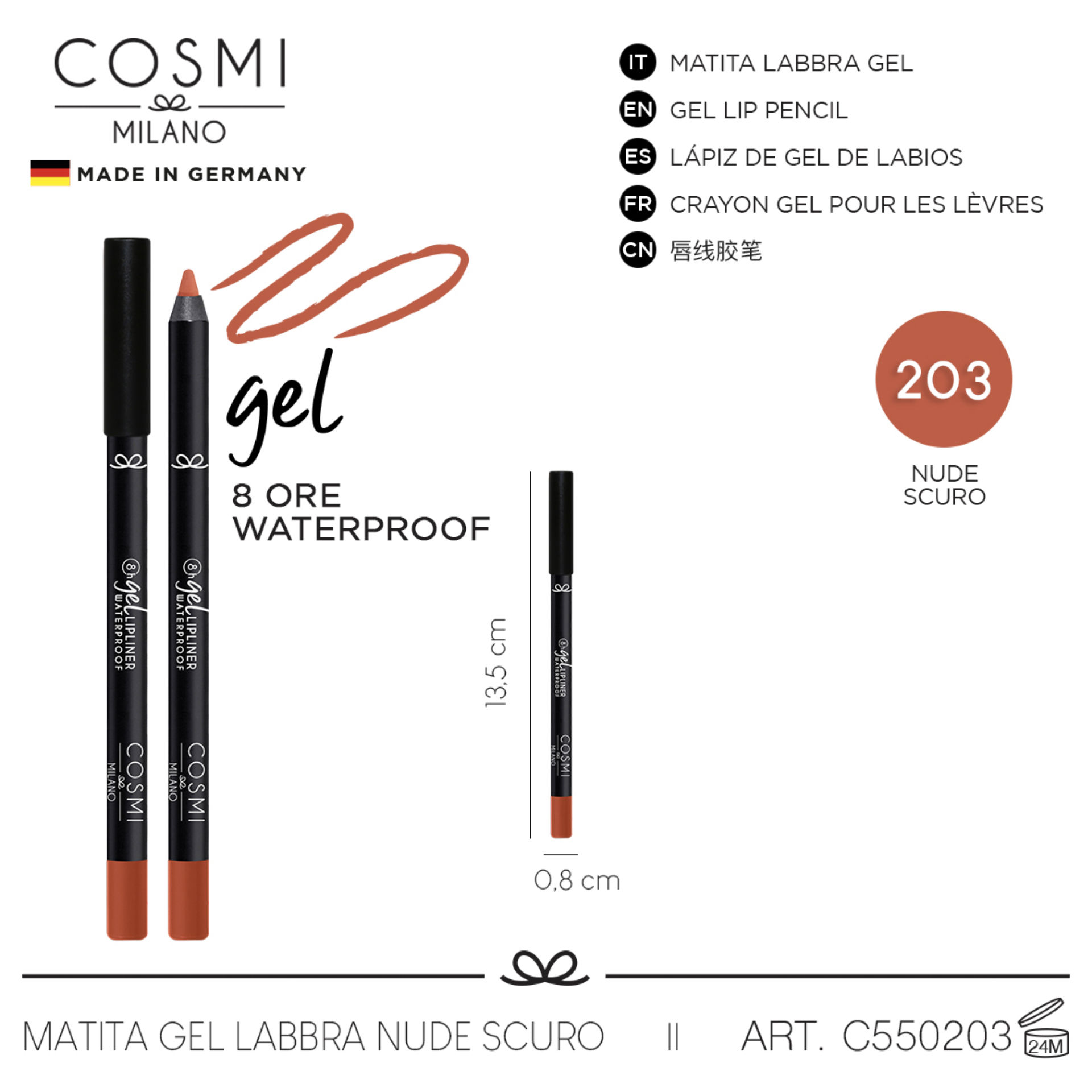 COSMI MATITA GEL LABBRA N.203Cosmi