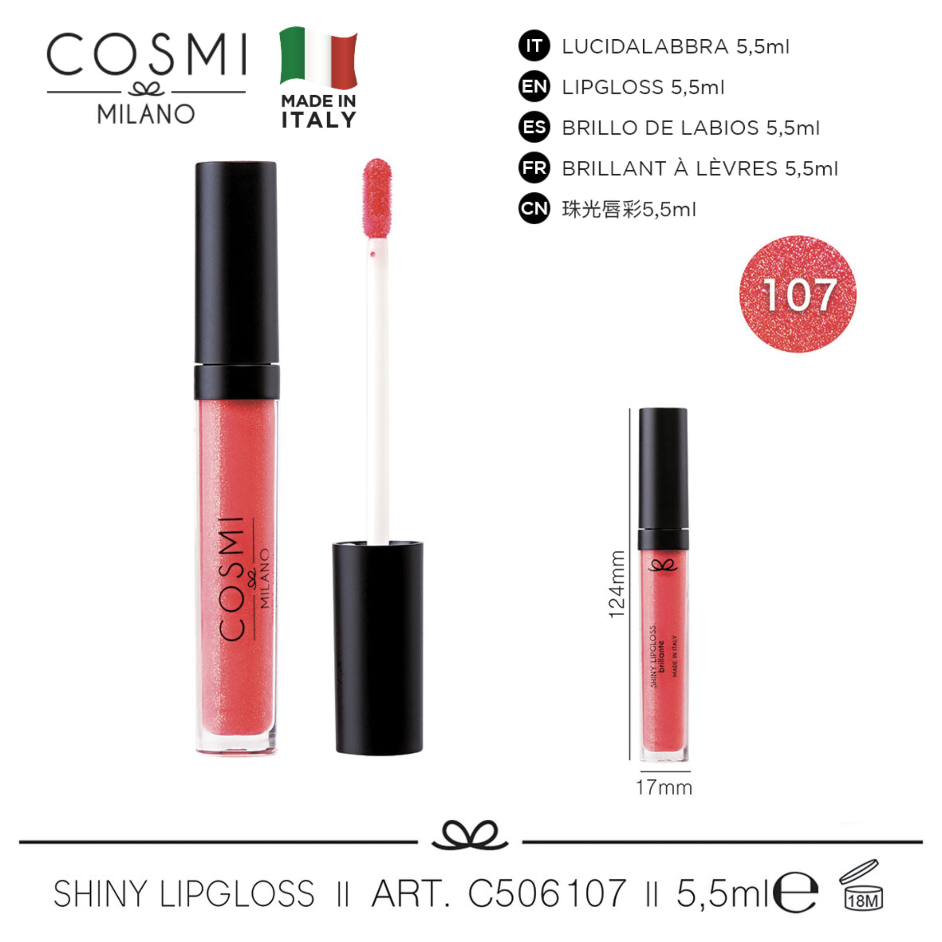 COSMI SHINY LIPGLOSS N.107Cosmi