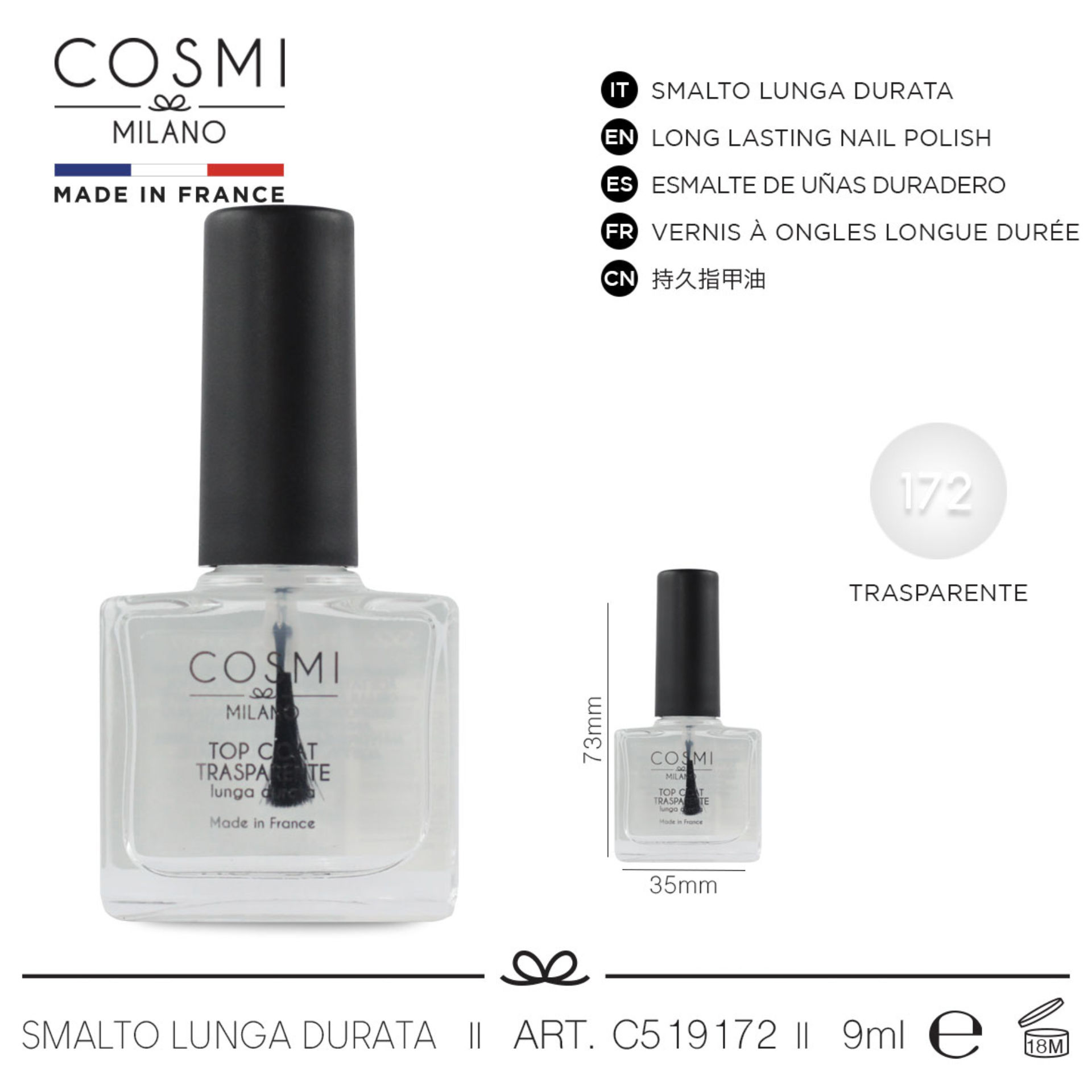 COSMI SMALTO LUNGA DURATA  N.172Cosmi