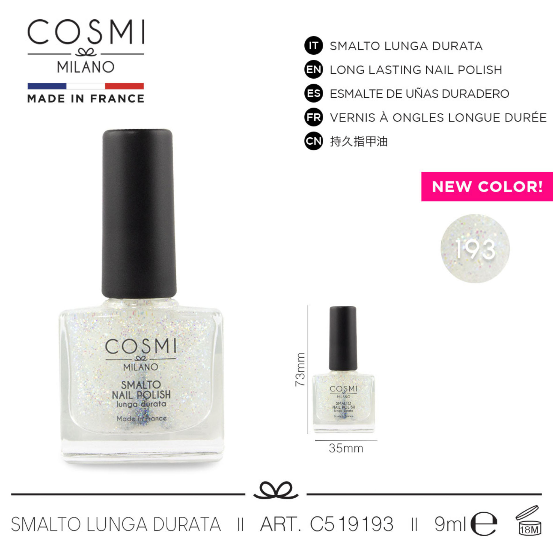 COSMI SMALTO LUNGA DURATA  N.193Cosmi