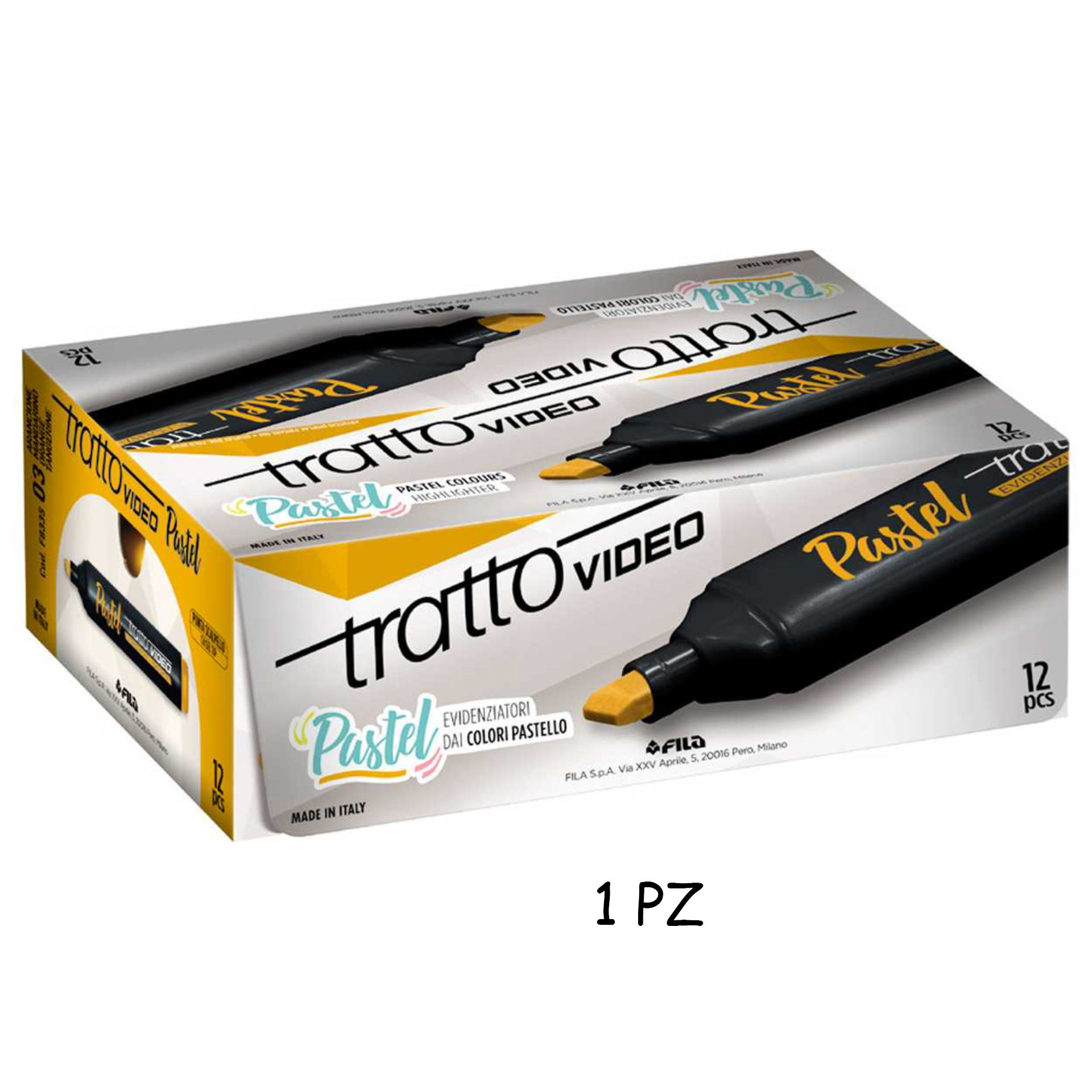 FILA EVIDENZIATORE TRATTO VIDEO PASTEL ARANCIONEFila