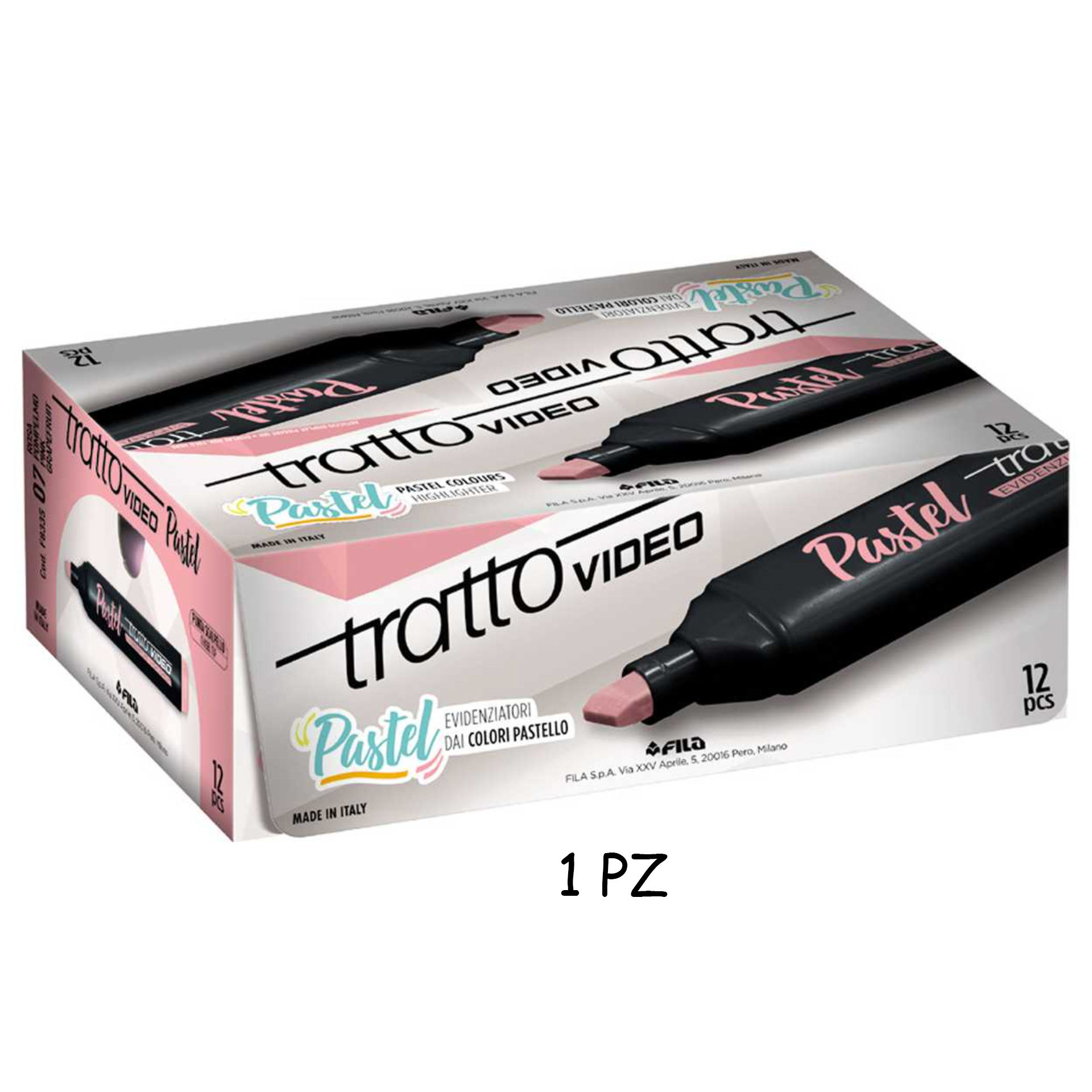 FILA EVIDENZIATORE TRATTO VIDEO PASTEL ROSAFila
